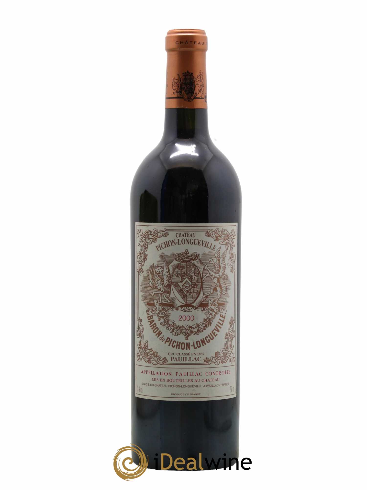 Pichon Longueville Baron 2ème Grand Cru Classé 2000 - Lot de 1 bouteille - 0