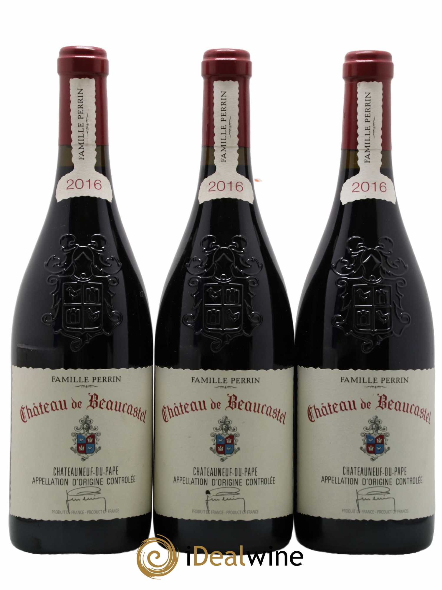 Châteauneuf-du-Pape Château de Beaucastel Famille Perrin 2016 - Lot de 3 bouteilles - 0