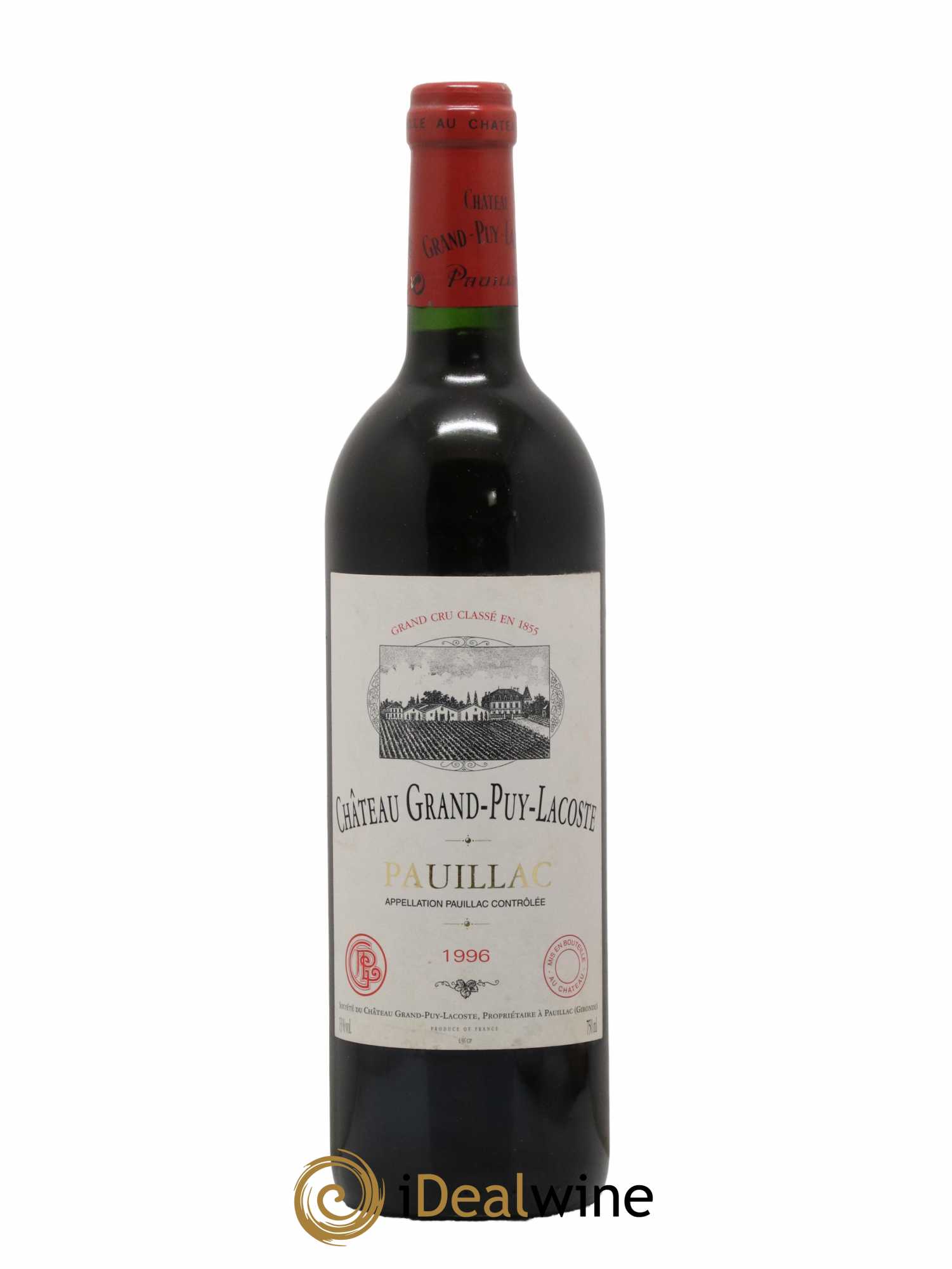 Château Grand Puy Lacoste 5ème Grand Cru Classé 1996 - Lot de 1 bouteille - 0