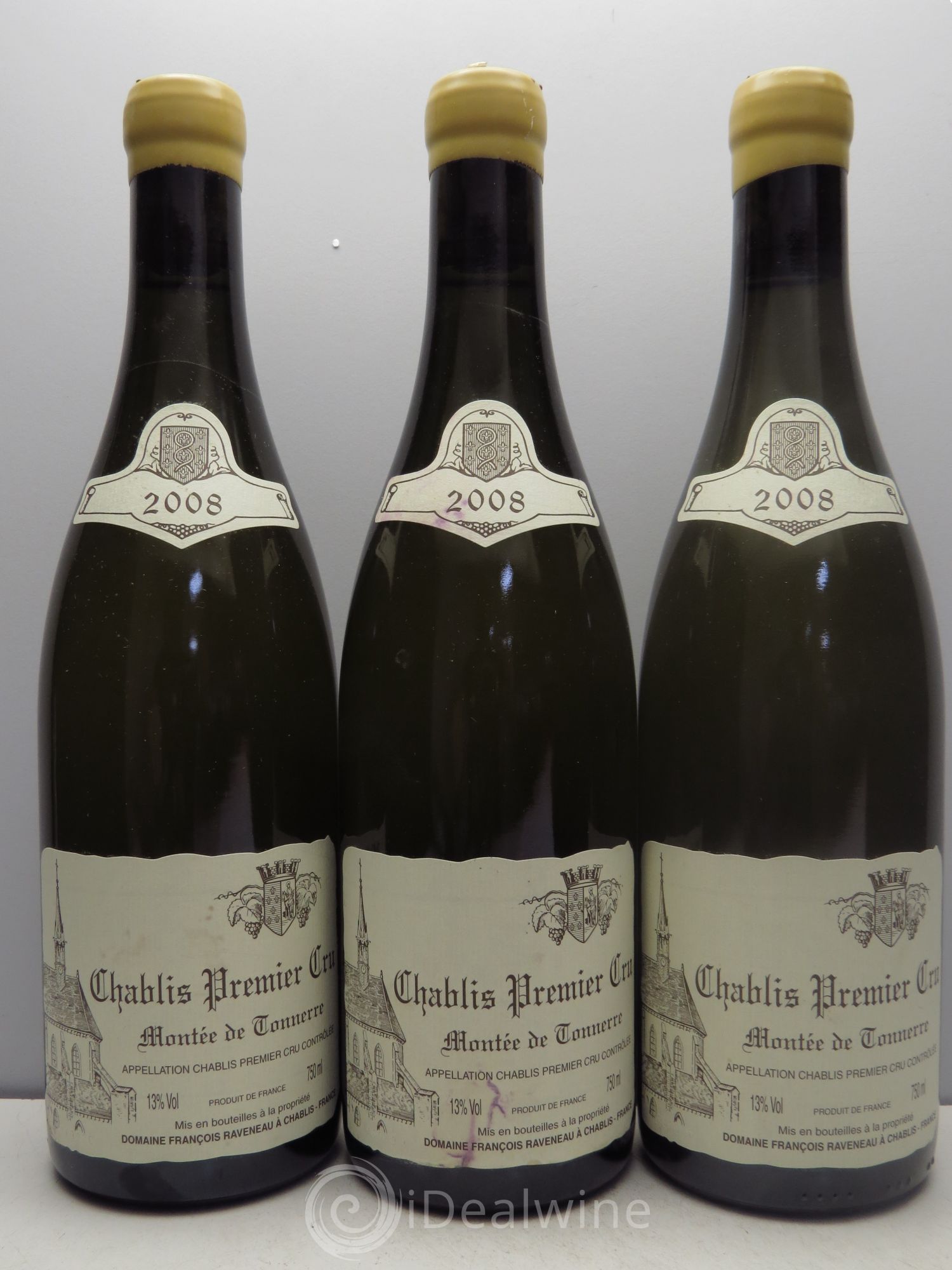 Chablis 1er Cru Montée de Tonnerre Raveneau (Domaine) 2008 - Lot de 3 bouteilles - 0
