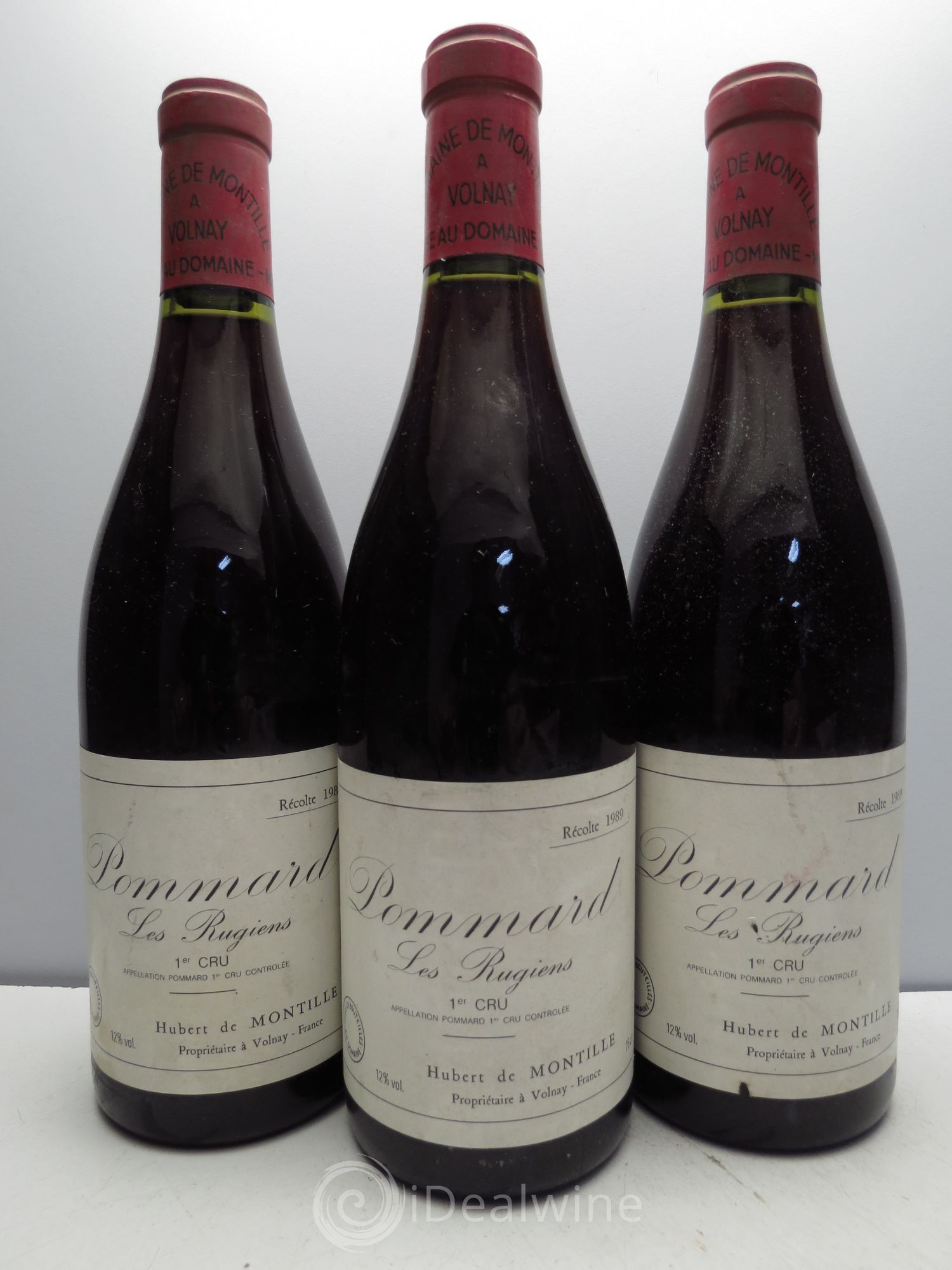 Pommard 1er Cru Les Rugiens-bas De Montille (Domaine) 1989 - Lot de 3 bouteilles - 0