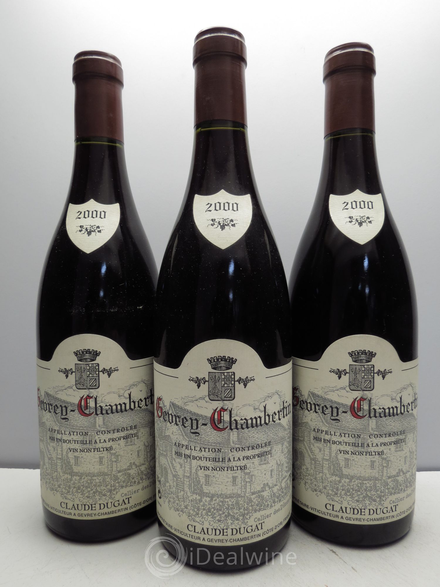 Gevrey-Chambertin Claude Dugat 2000 - Lot de 3 bouteilles - 0