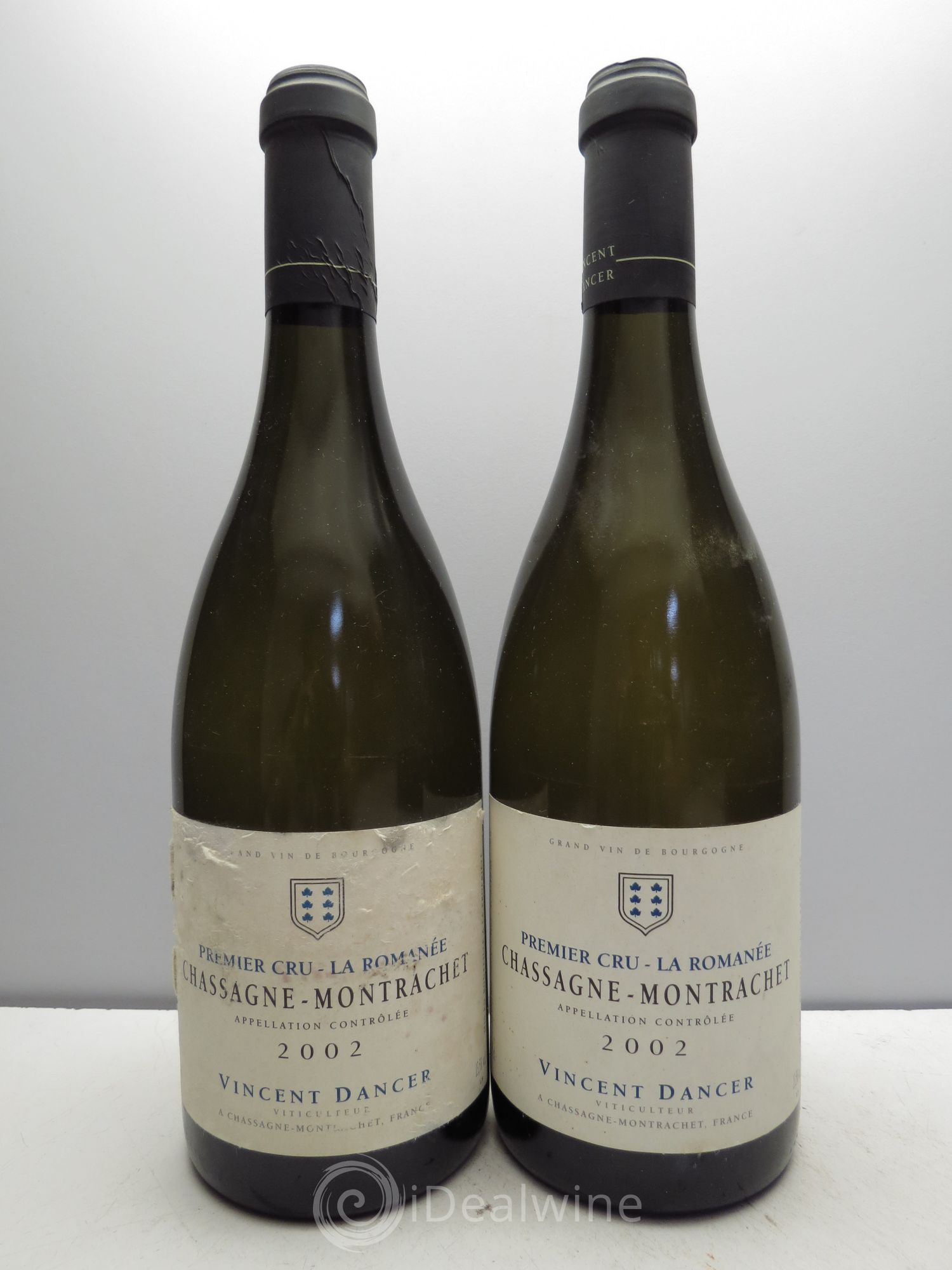Chassagne-Montrachet 1er Cru La Romanée Vincent Dancer 2002 - Lot de 2 bouteilles - 0