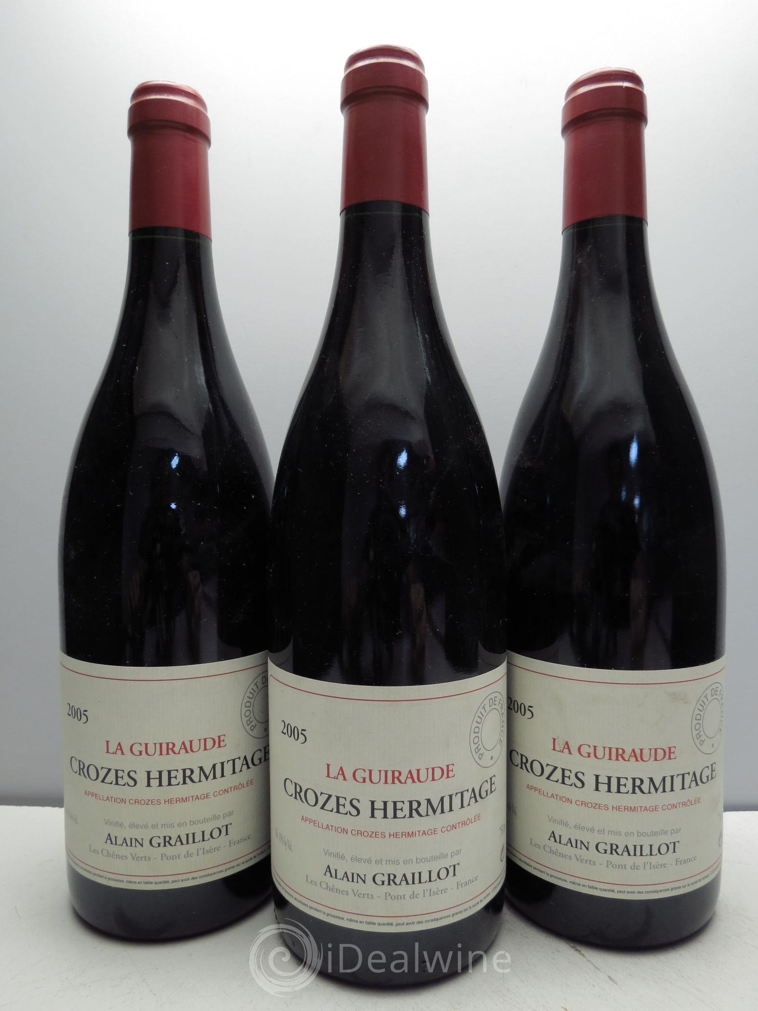 Crozes-Hermitage La Guiraude Domaine Graillot 2005 - Lot de 3 bouteilles - 0