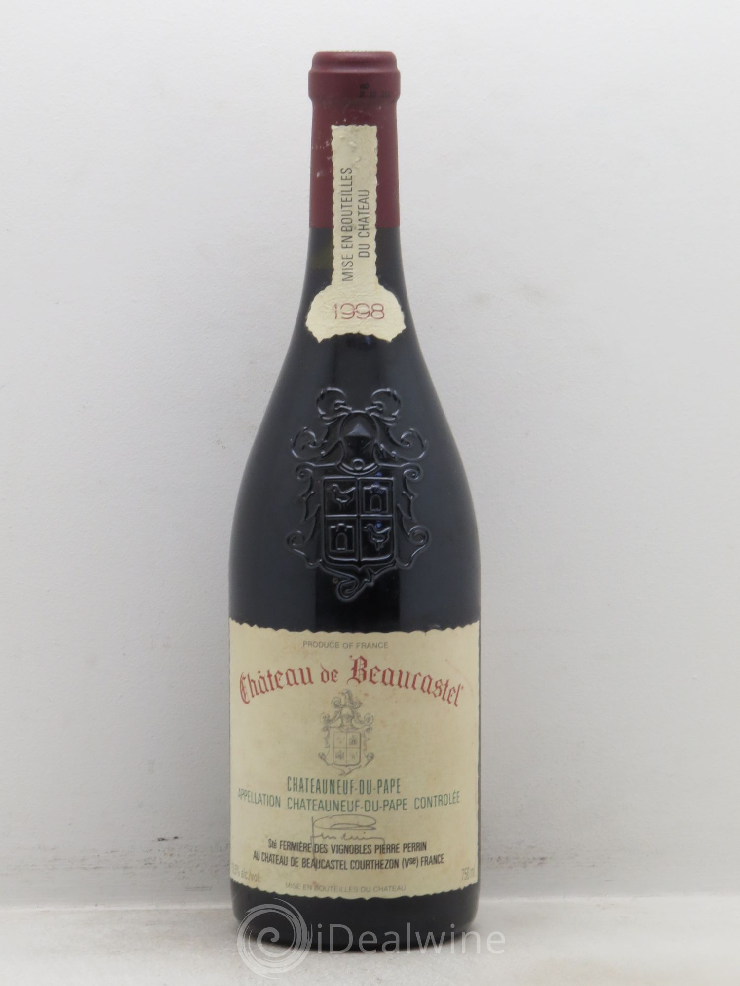 Châteauneuf-du-Pape Château de Beaucastel Famille Perrin 1998 - Lot de 1 bouteille - 0