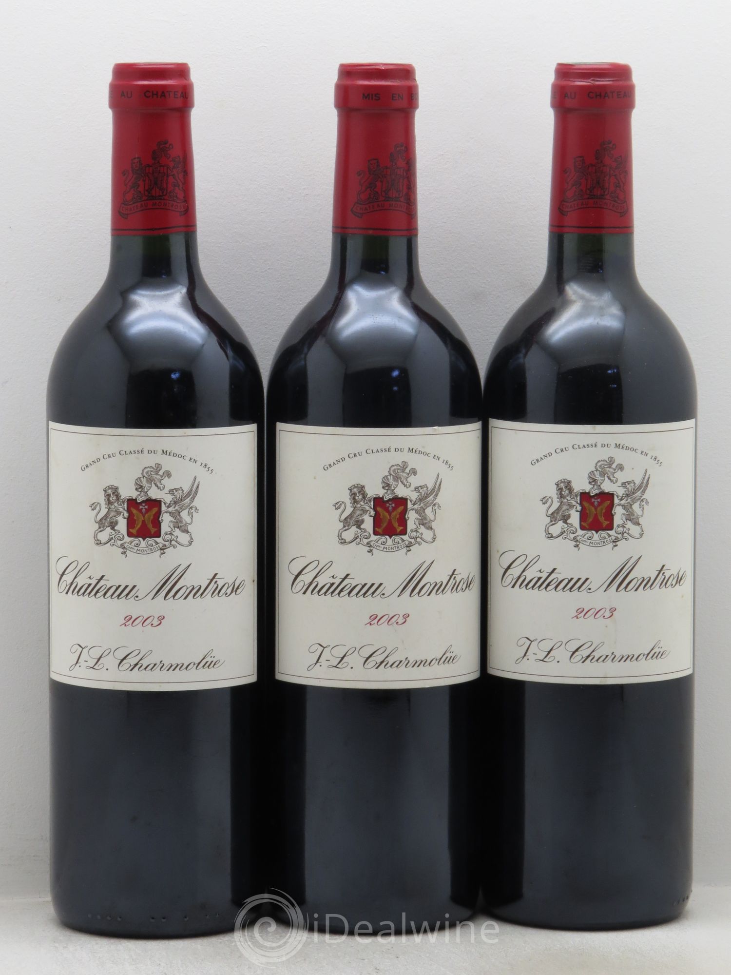 Château Montrose 2ème Grand Cru Classé 2003 - Lot de 3 bouteilles - 0