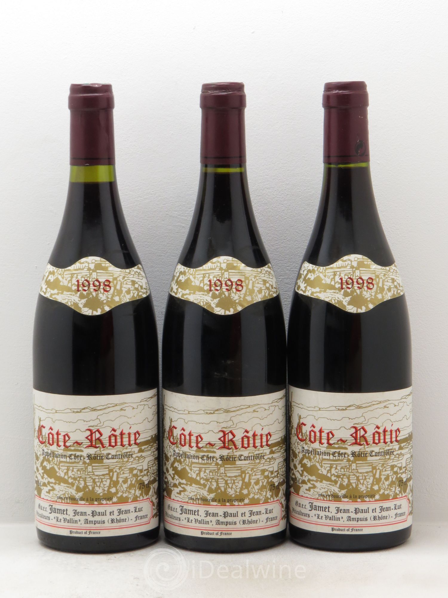 Côte-Rôtie Jamet (Domaine) 1998 - Lot de 3 bouteilles - 0