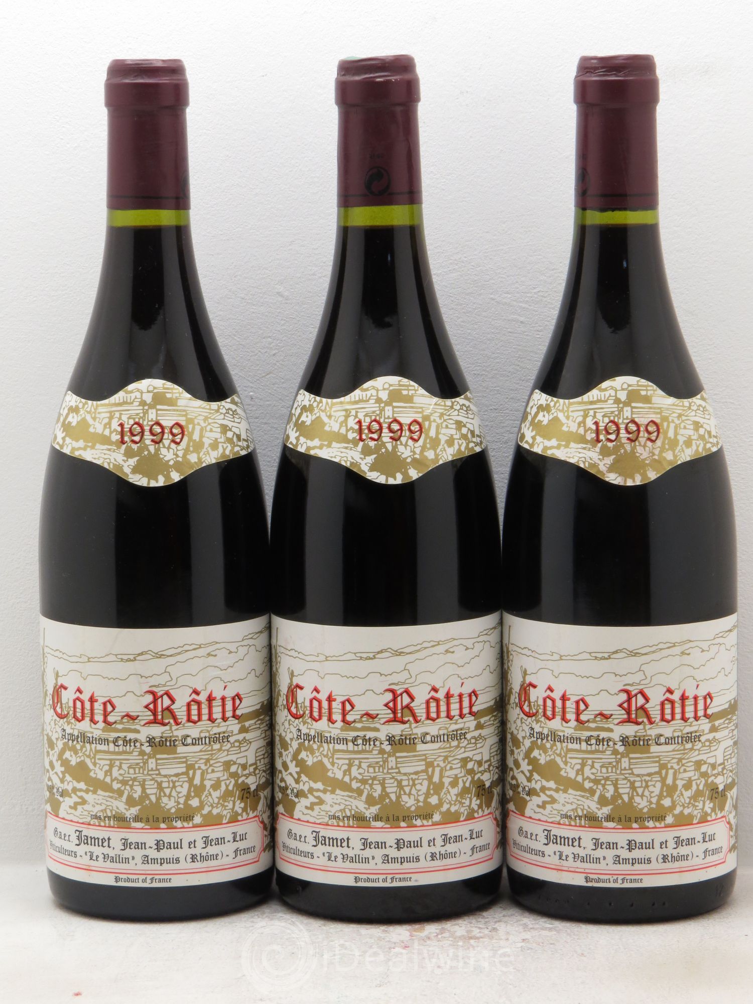Côte-Rôtie Jamet (Domaine) 1999 - Lot de 3 bouteilles - 0