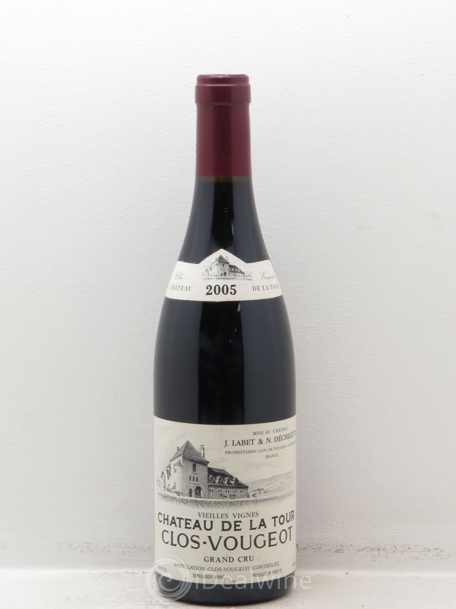 Clos de Vougeot Grand Cru Vieilles Vignes Château de La Tour 2005 - Lot de 1 bouteille - 0