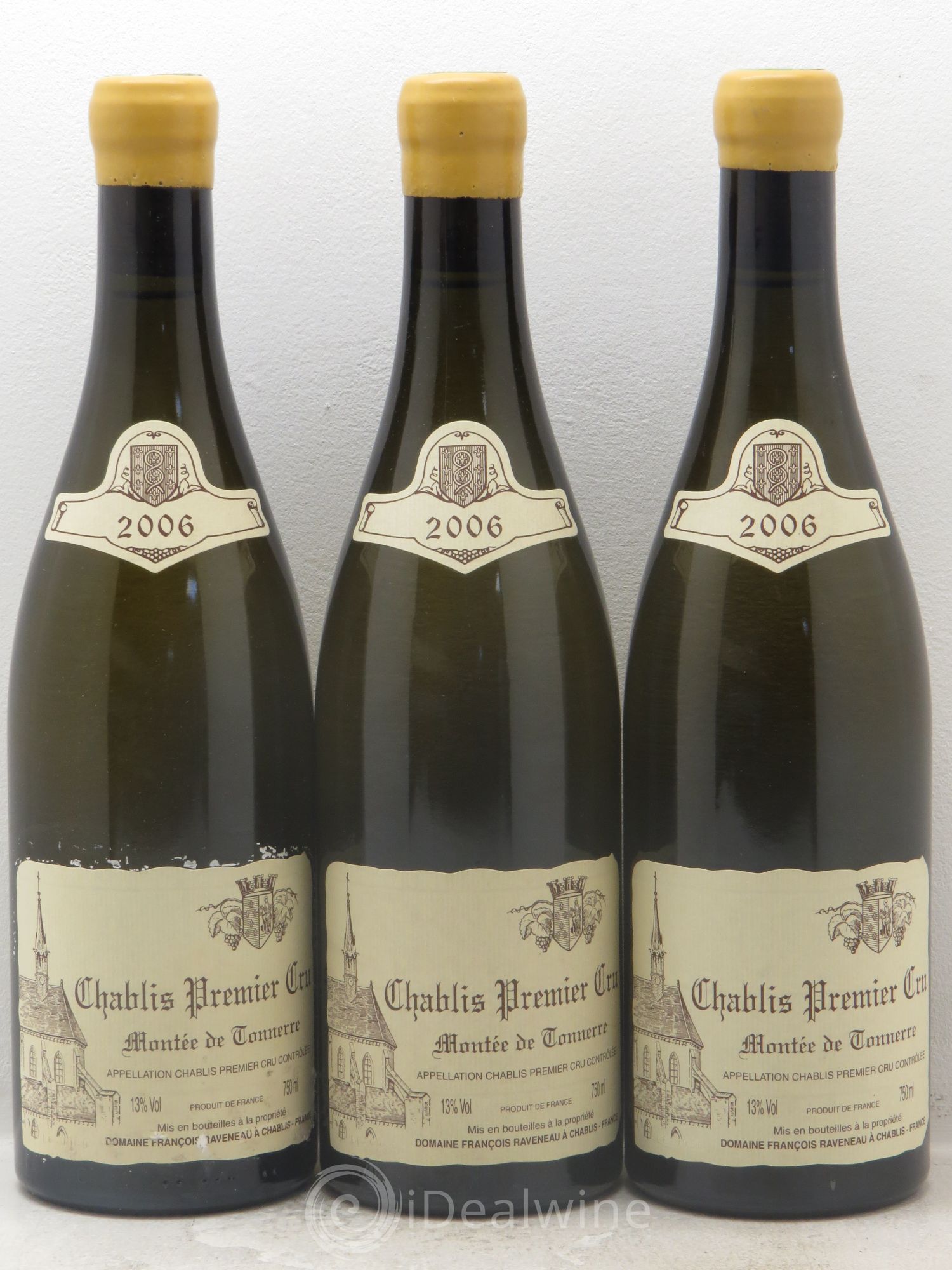 Chablis 1er Cru Montée de Tonnerre Raveneau (Domaine) 2006 - Posten von 3 Flaschen - 0