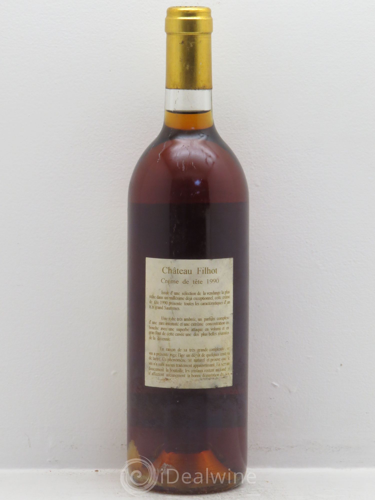 Château Filhot - Crème de Tête 2ème Grand Cru Classé 1990 - Lotto di 1 bottiglia - 1