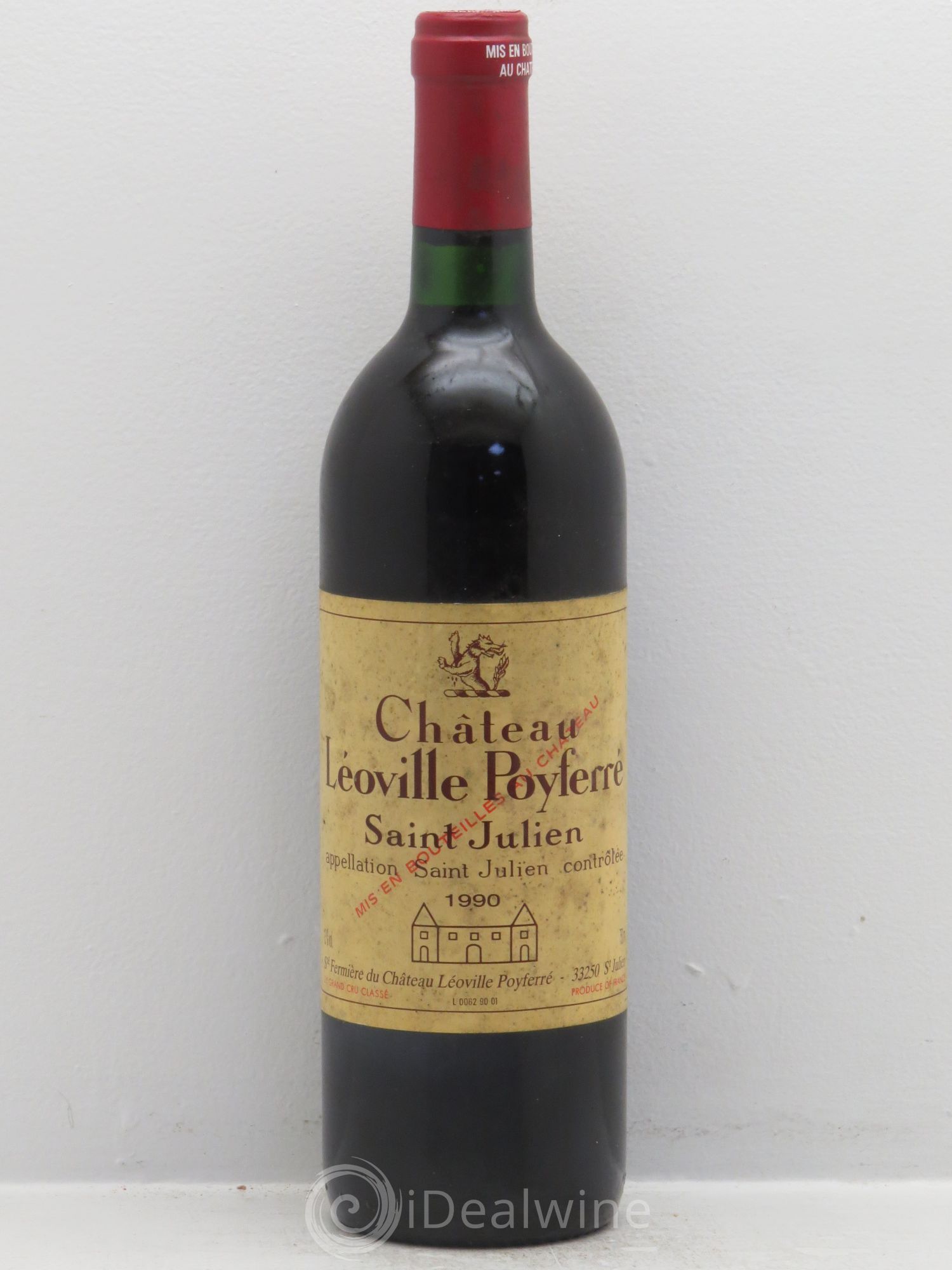 Château Léoville Poyferré 2ème Grand Cru Classé 1990 - Lot de 1 bouteille - 0