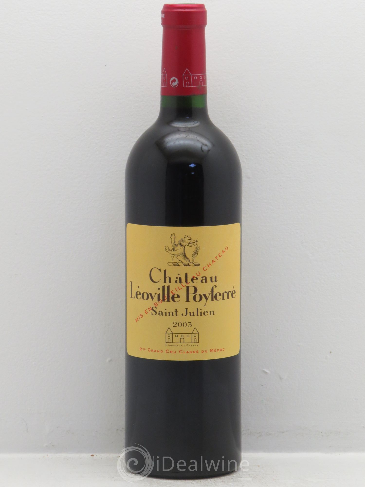Château Léoville Poyferré 2ème Grand Cru Classé 2003 - Lot de 1 bouteille - 0
