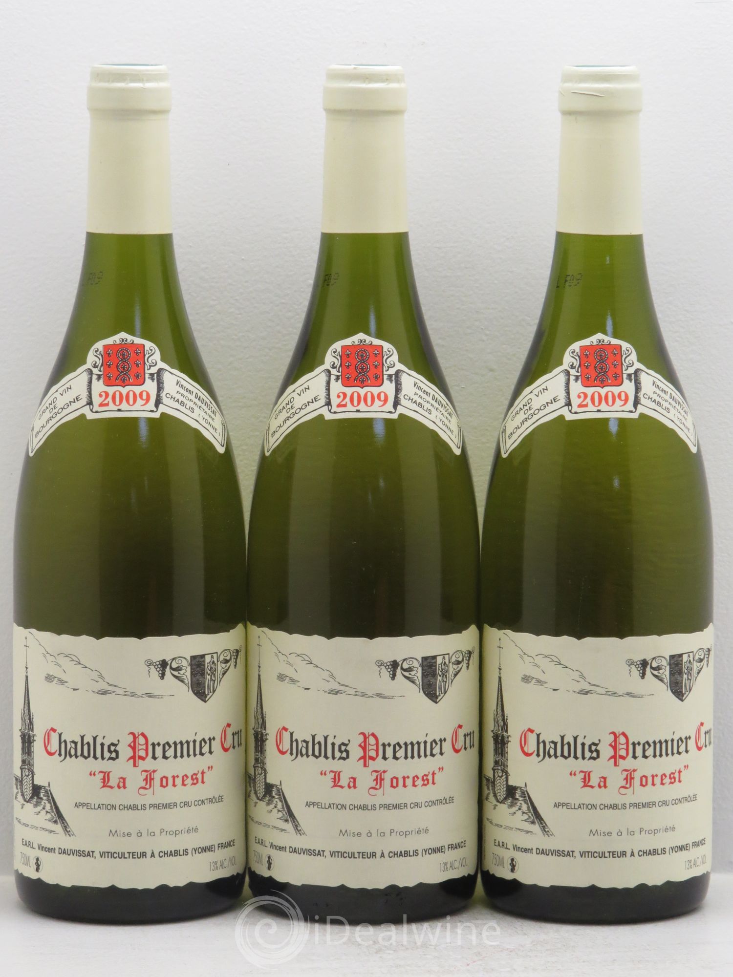 Chablis 1er Cru La Forest Vincent Dauvissat (Domaine) 2009 - Lot de 3 bouteilles - 0