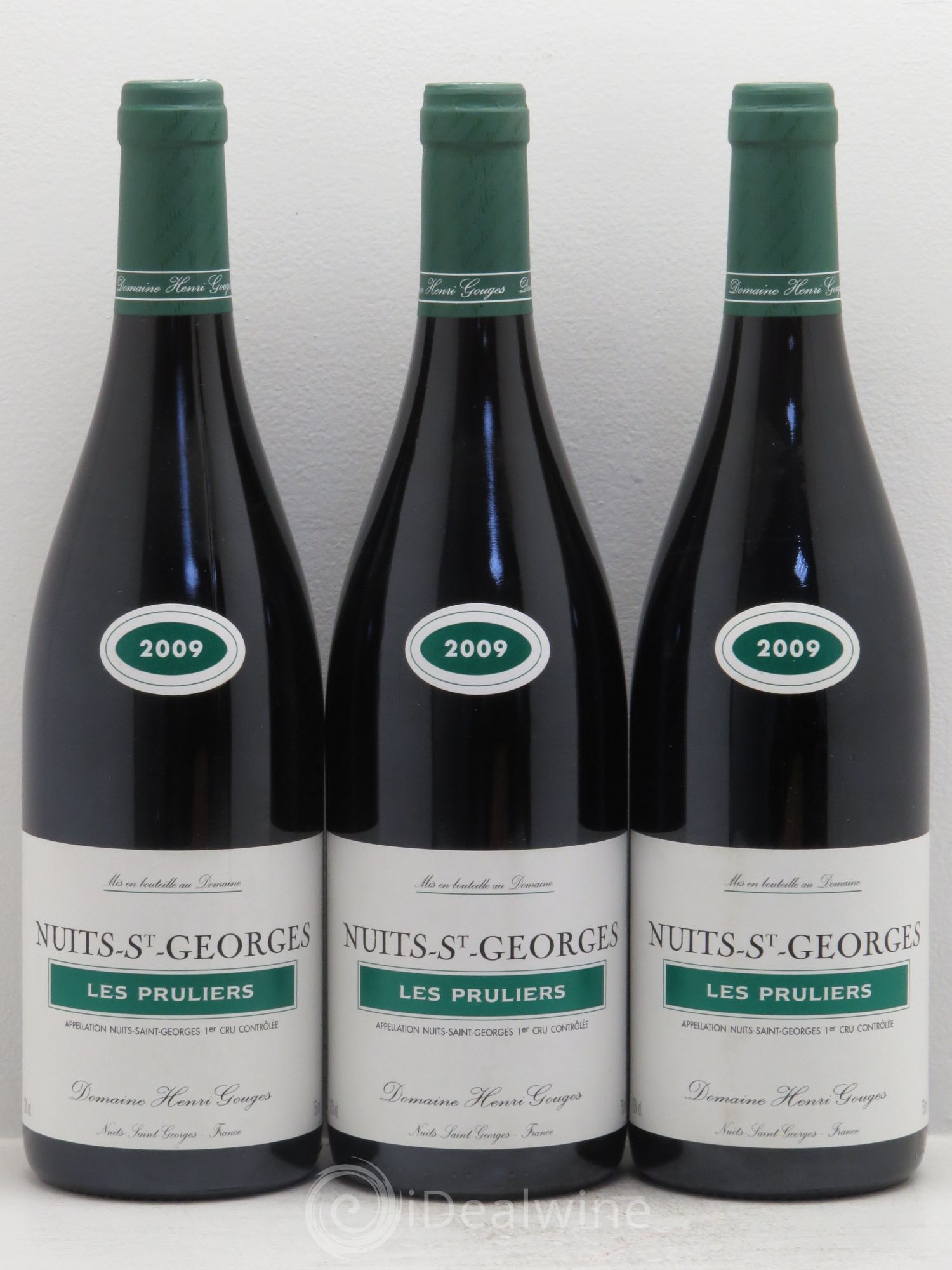 Nuits-Saint-Georges 1er Cru Les Pruliers Henri Gouges 2009 - Posten von 3 Flaschen - 0