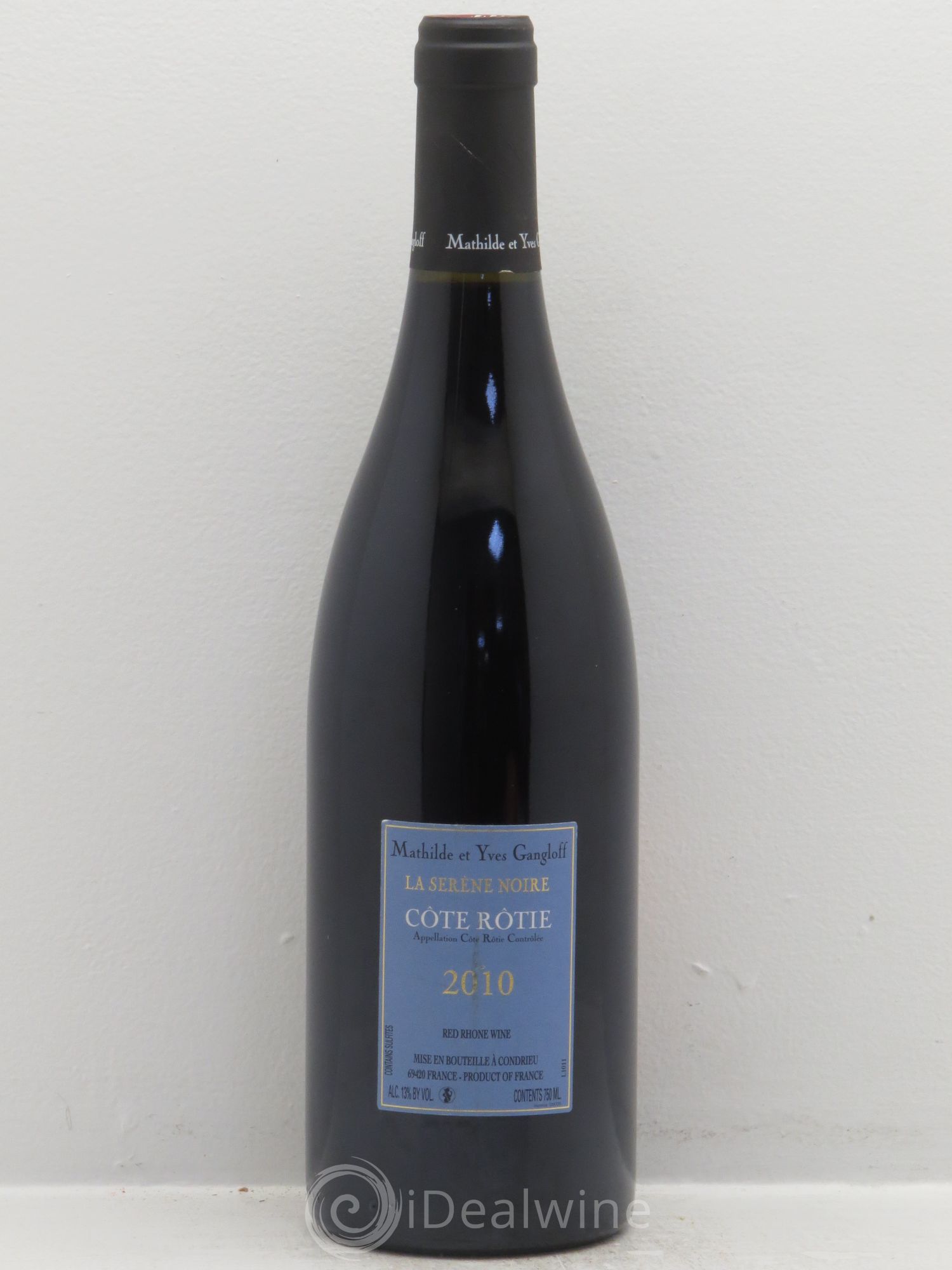 Côte-Rôtie La Sereine Noire Gangloff (Domaine) 2010 - Lot de 1 bouteille - 1