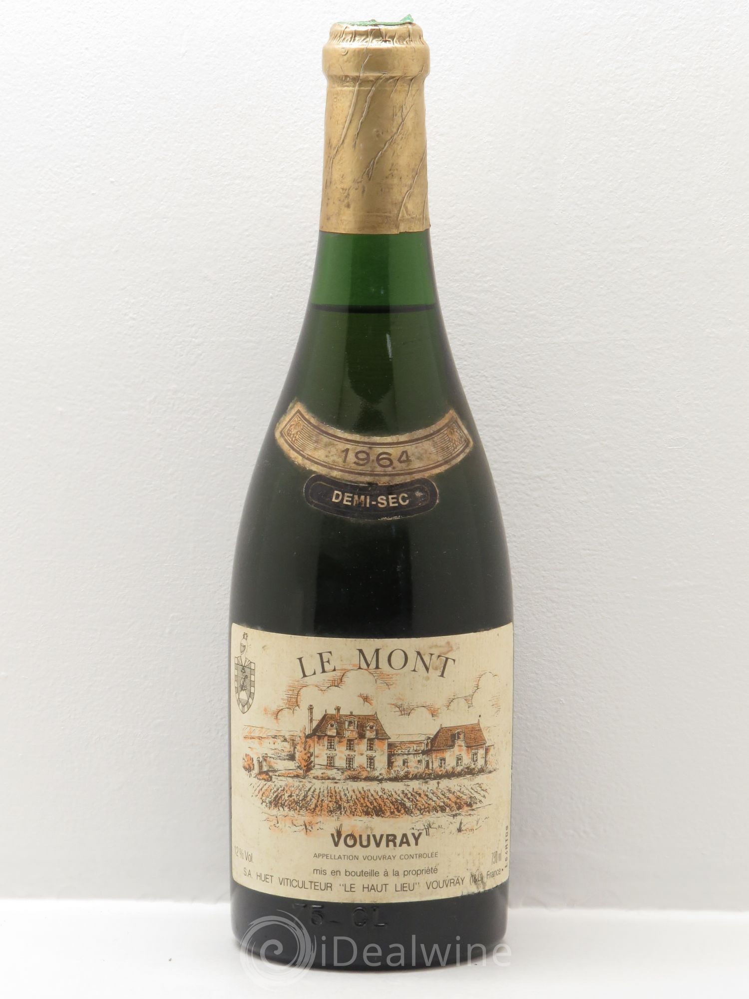 Vouvray Le Mont Demi-Sec Domaine Huet 1964 - Lot de 1 bouteille - 0