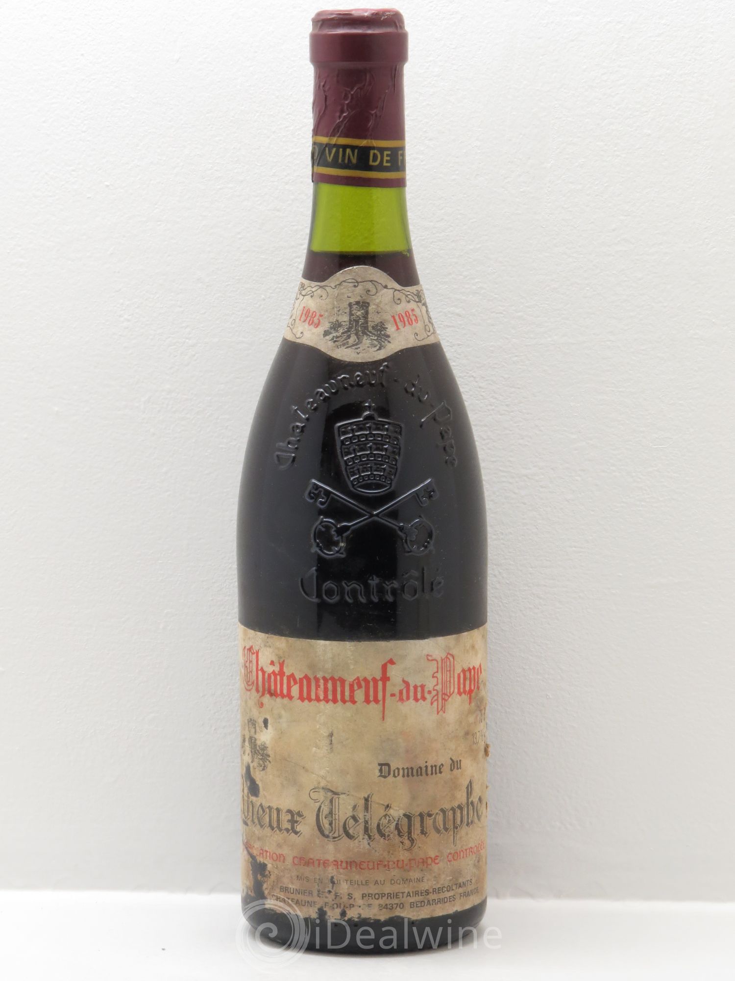 Châteauneuf-du-Pape Vieux Télégraphe (Domaine du) Vignobles Brunier 1985 - Lot de 1 bouteille - 0