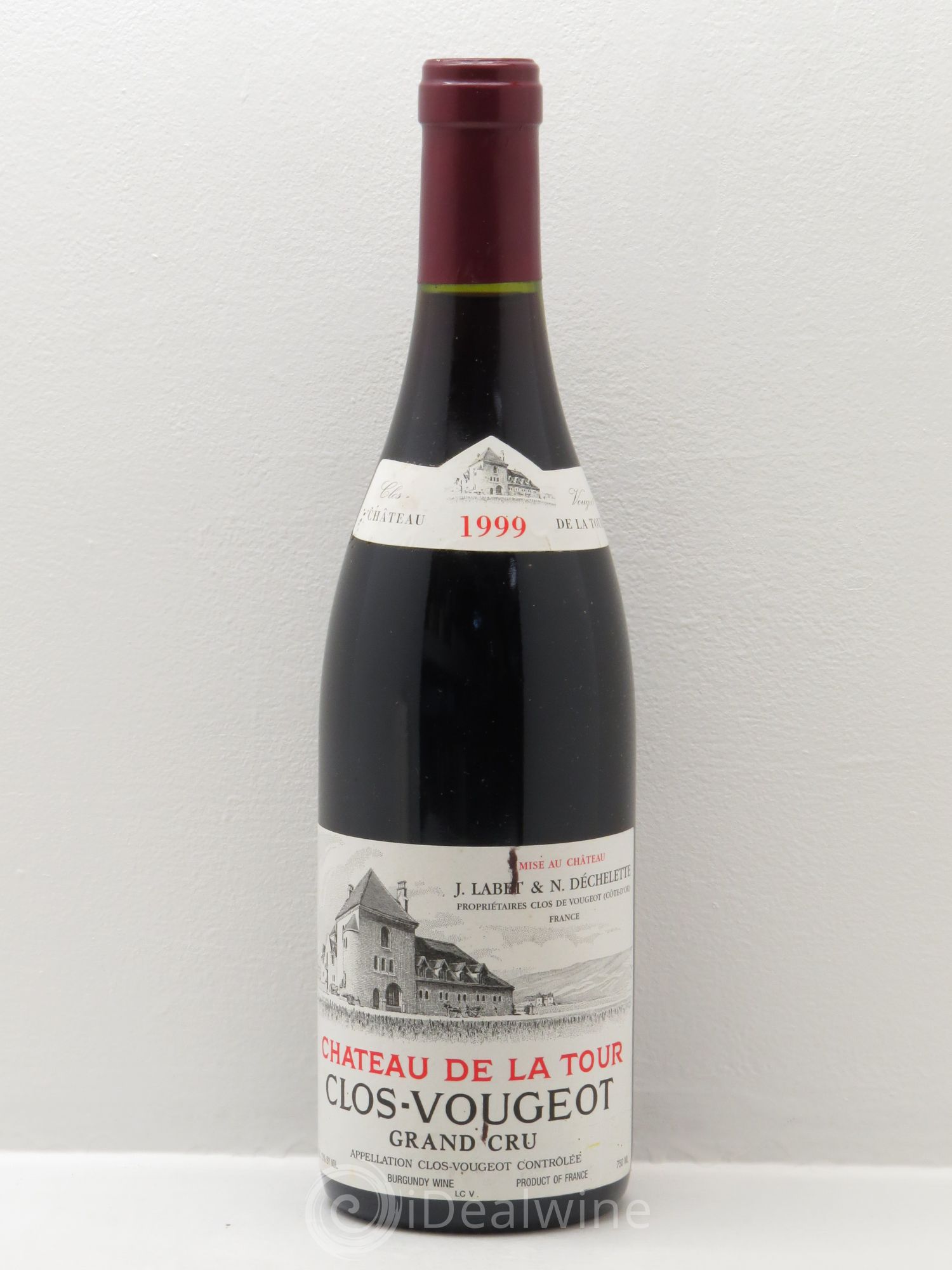 Clos de Vougeot Grand Cru Château de La Tour 1999 - Lot de 1 bouteille - 0