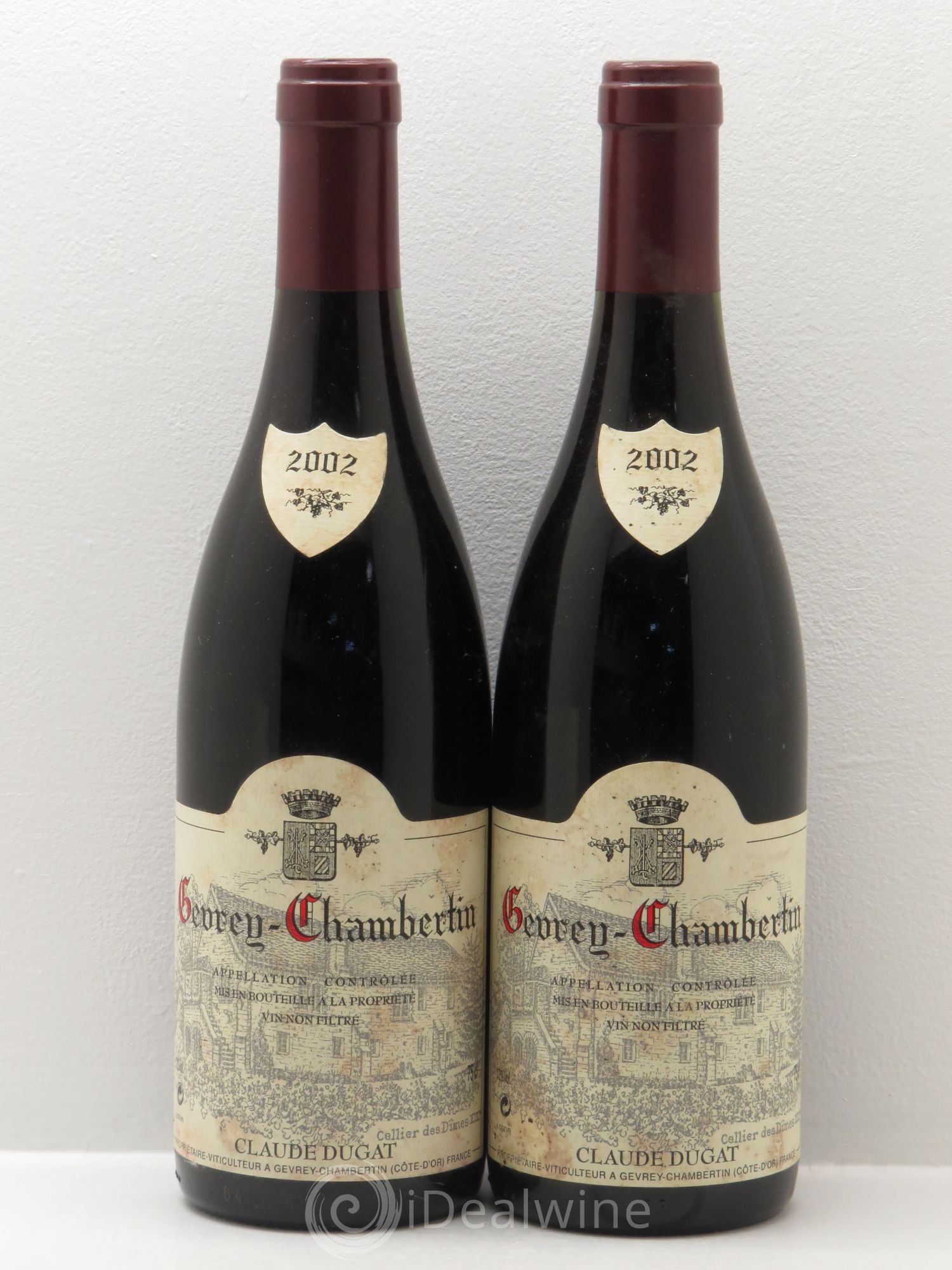 Gevrey-Chambertin Claude Dugat 2002 - Lot de 2 bouteilles - 0