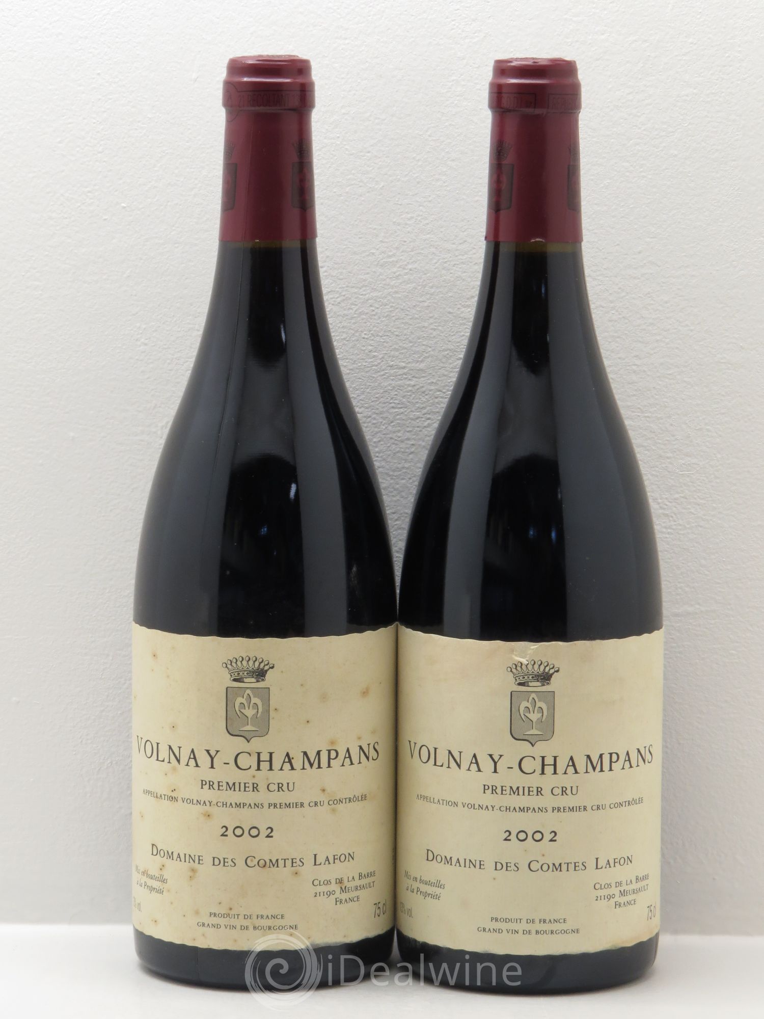 Volnay 1er Cru Champans Comtes Lafon (Domaine des) 2002 - Lot de 2 bouteilles - 0