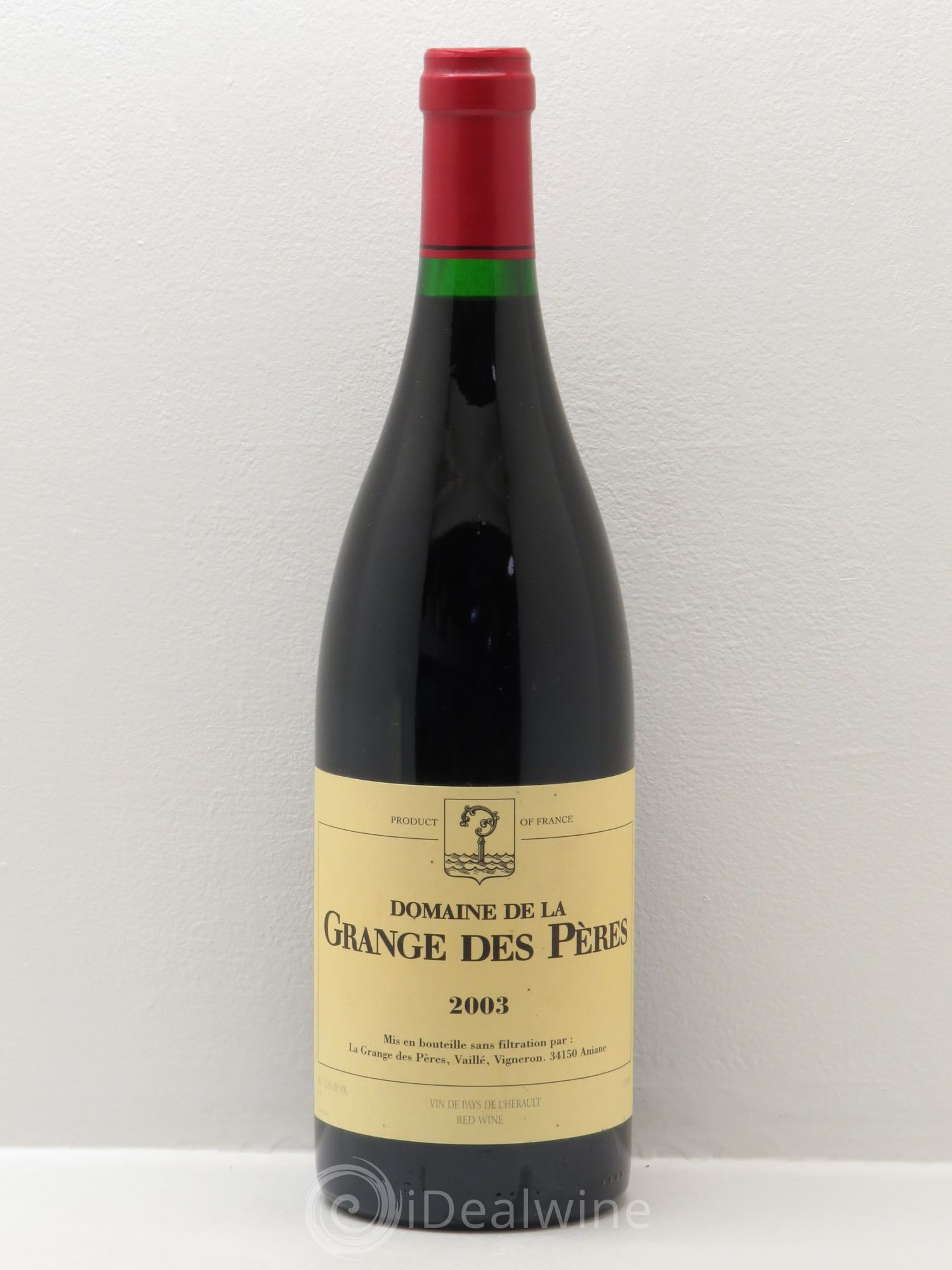 Pays d'Hérault Grange des Pères Laurent Vaillé 2003 - Lot de 1 bouteille - 0