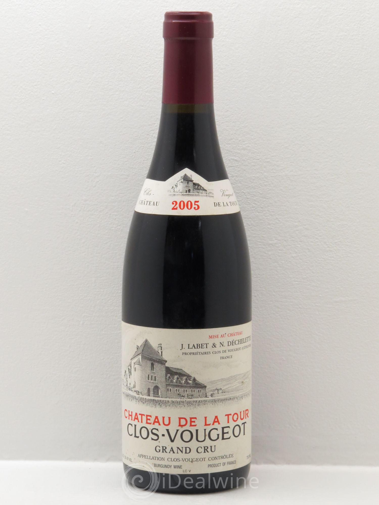 Clos de Vougeot Grand Cru Château de La Tour 2005 - Lot de 1 bouteille - 0
