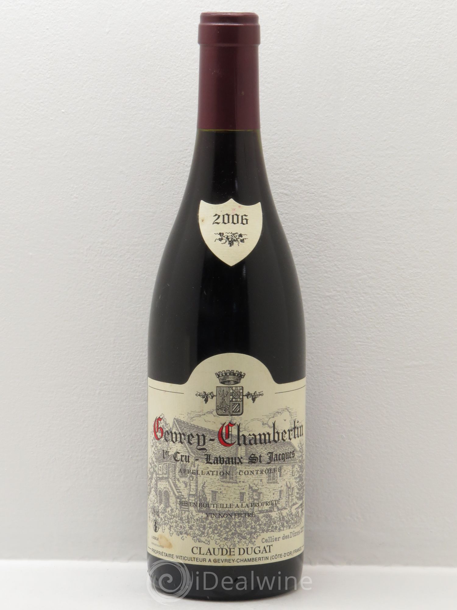 Gevrey-Chambertin 1er Cru Lavaux Saint-Jacques Claude Dugat 2006 - Lot de 1 bouteille - 0
