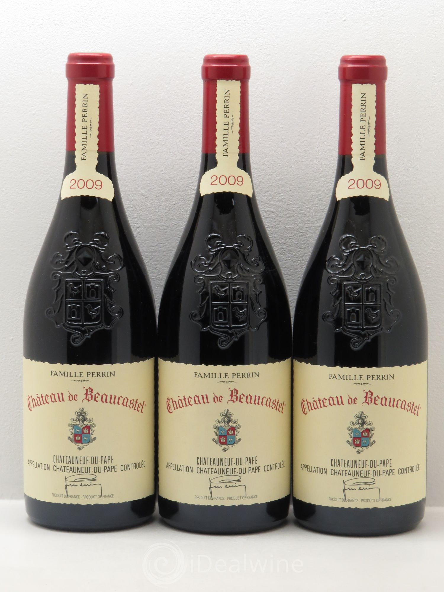 Châteauneuf-du-Pape Château de Beaucastel Famille Perrin 2009 - Lot de 3 bouteilles - 0
