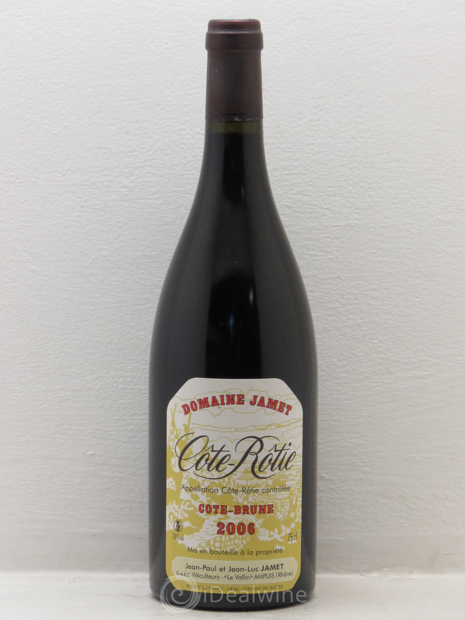 Côte-Rôtie Côte Brune Jamet (Domaine) 2006 - Lot de 1 bouteille - 0
