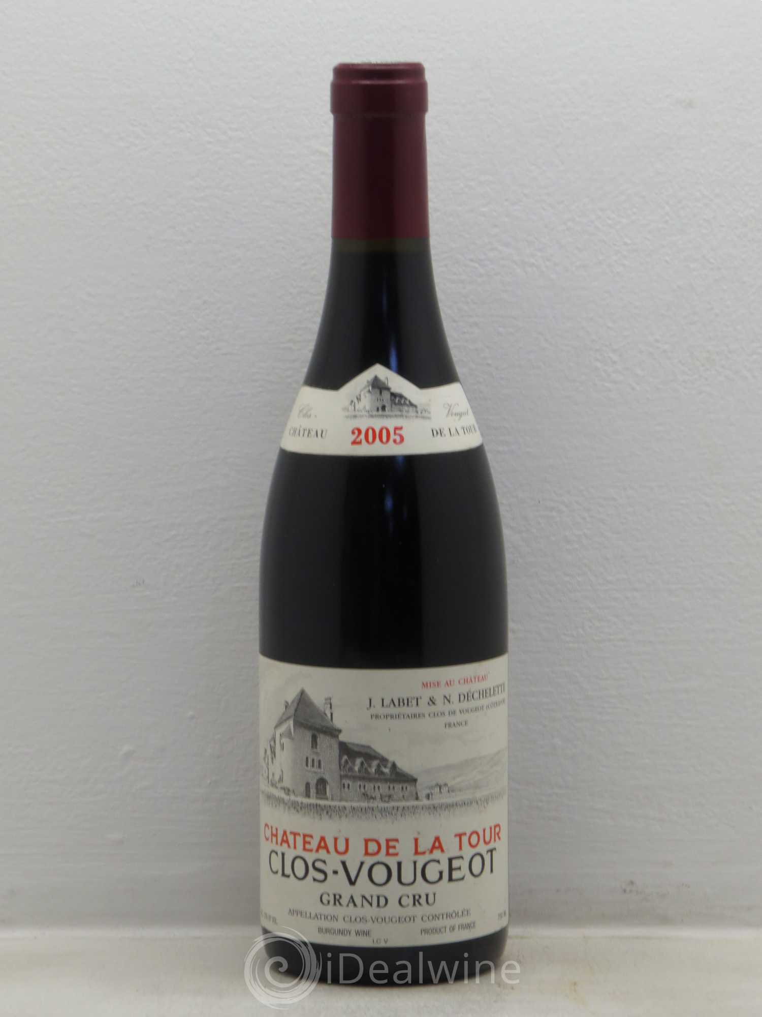 Clos de Vougeot Grand Cru Château de La Tour 2005 - Lot de 1 bouteille - 0