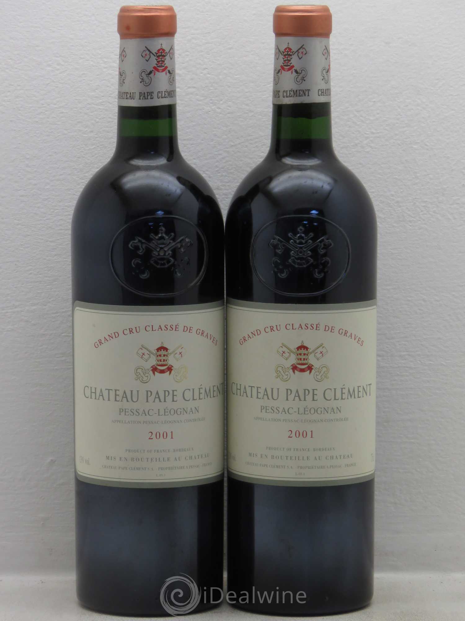 Château Pape Clément Cru Classé de Graves 2001 - Lot de 2 bouteilles - 0