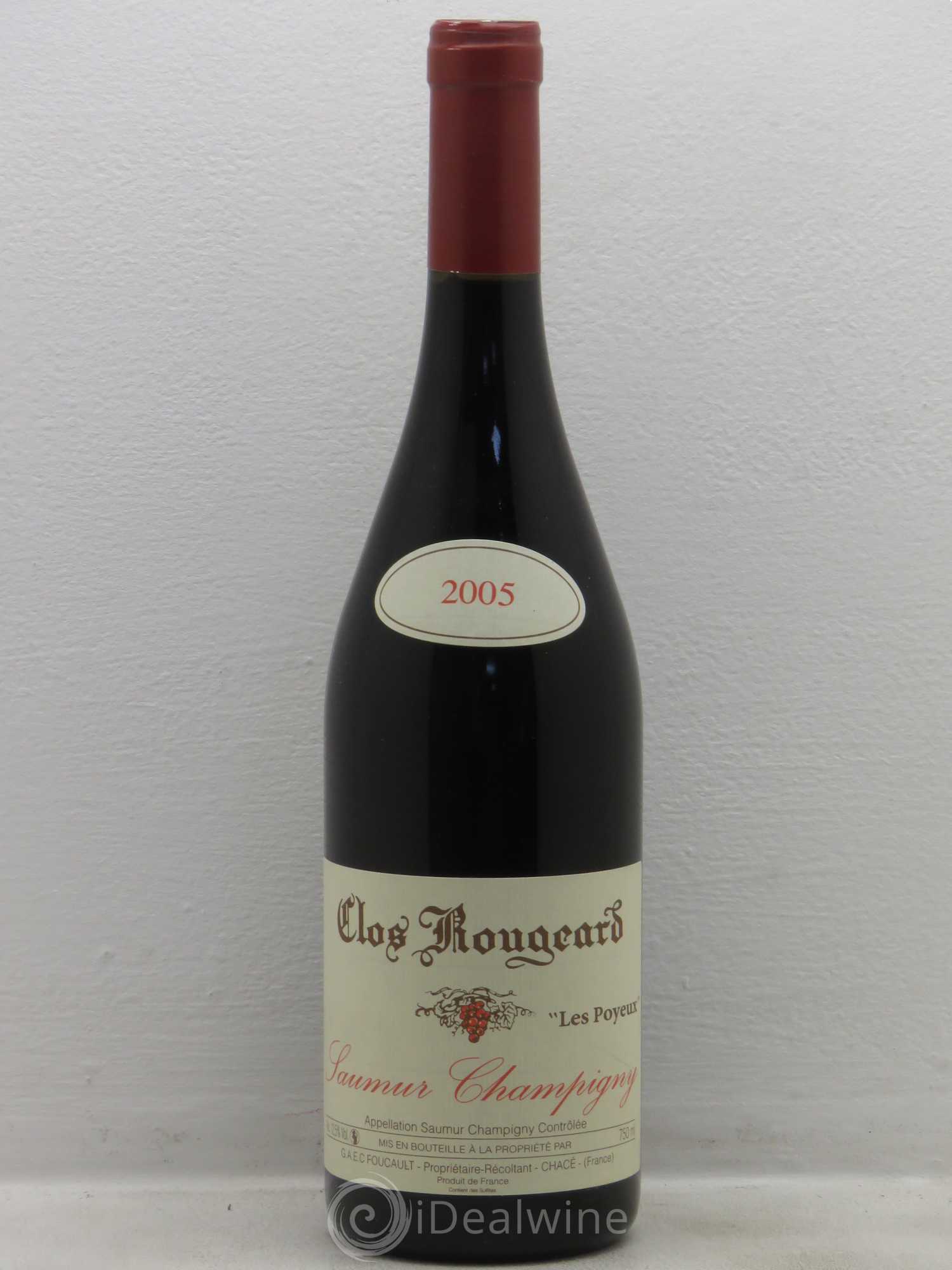 Saumur-Champigny Les Poyeux Clos Rougeard 2005 - Lot de 1 bouteille - 0