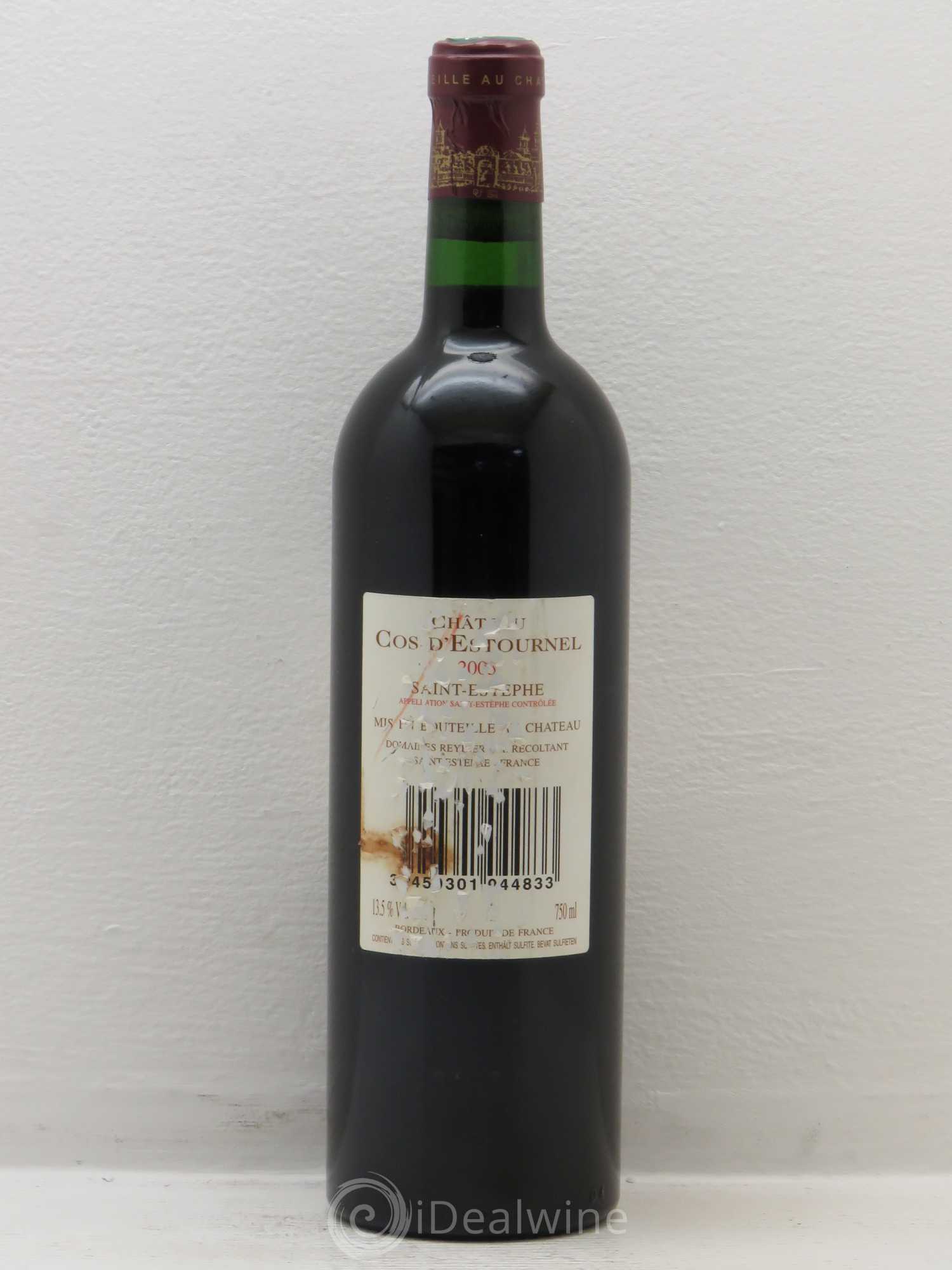 Cos d'Estournel 2ème Grand Cru Classé 2003 - Lot de 1 bouteille - 1