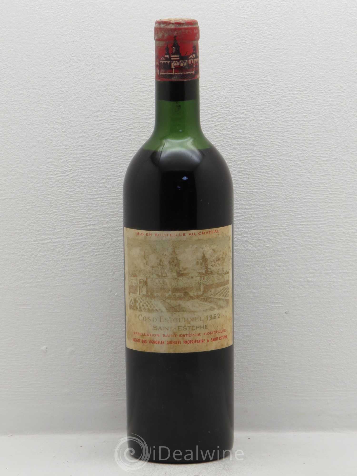 Cos d'Estournel 2ème Grand Cru Classé 1962 - Lot de 1 bouteille - 0