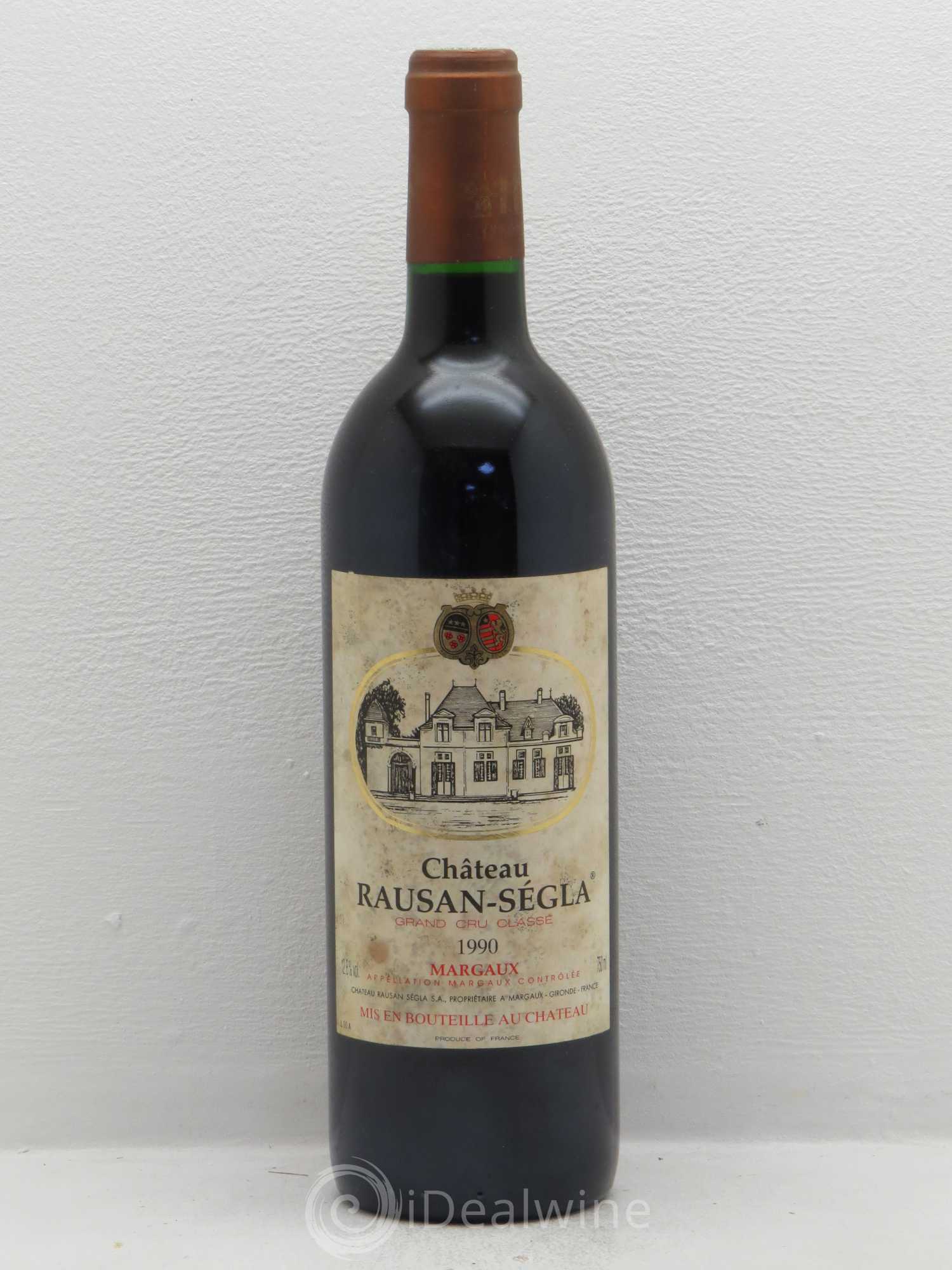 Château Rauzan Ségla Grand Cru Classé 1990 - Lot de 1 bouteille - 0