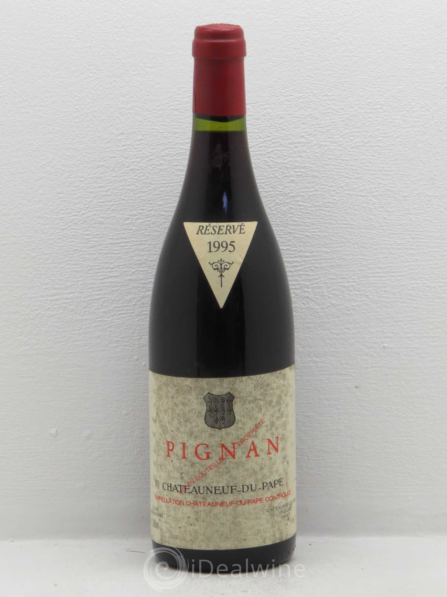 Châteauneuf-du-Pape Château Pignan 1995 - Lot de 1 bouteille - 0