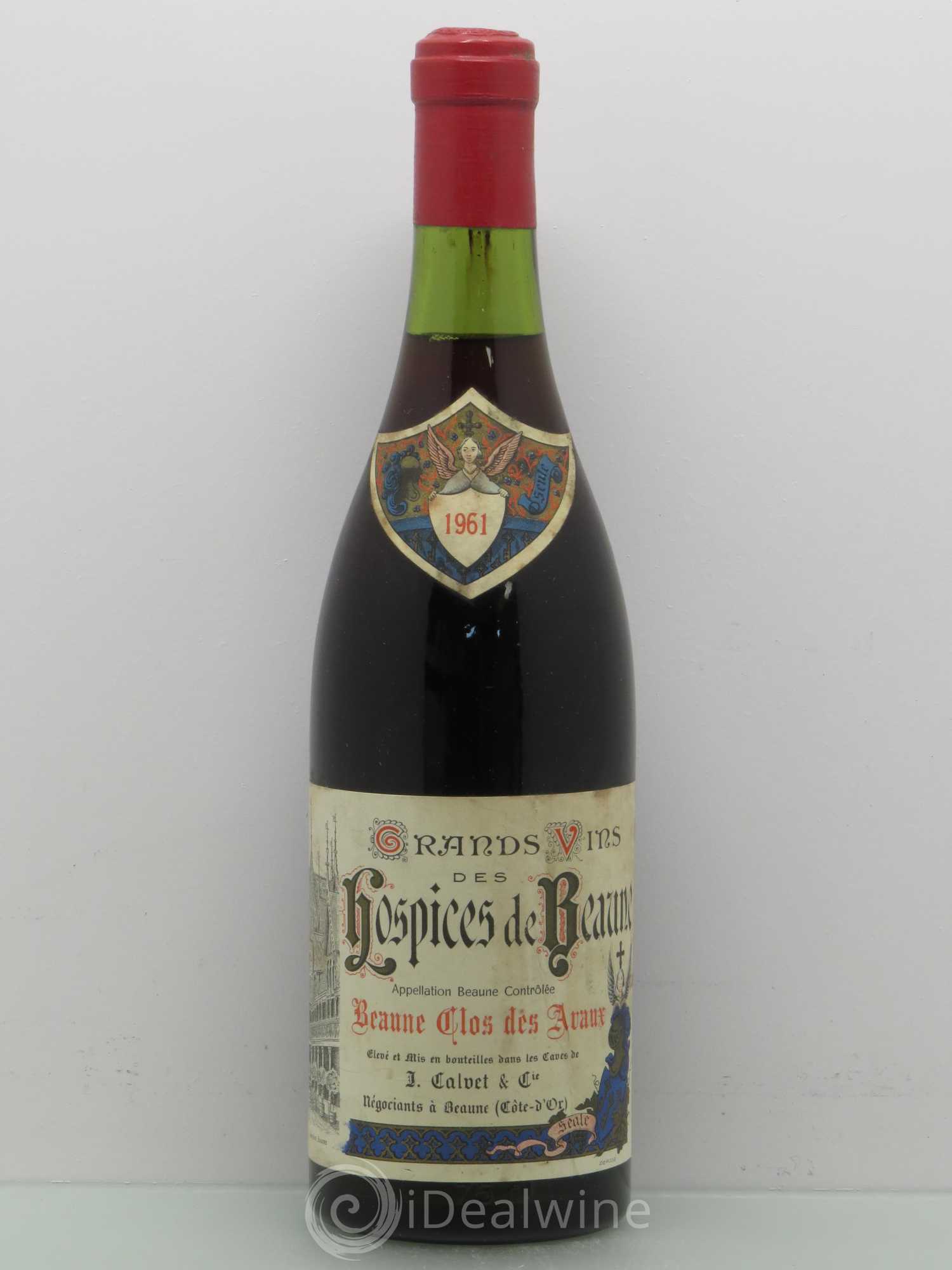 Bourgogne Beaune Hospices de Beaune Cuvée Clos des Avaux Calvet 1961 - Posten von 1 Flasche - 0