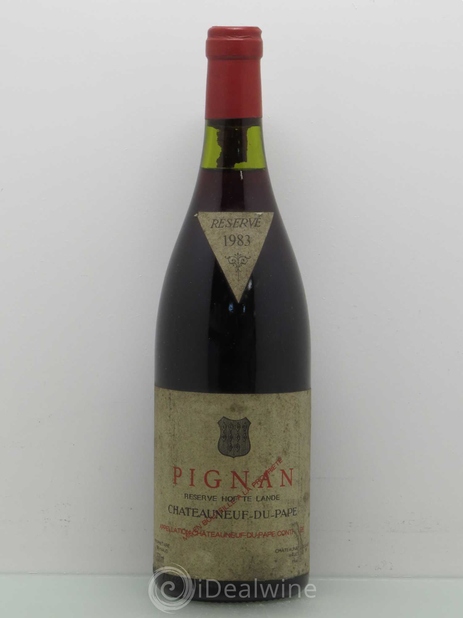 Châteauneuf-du-Pape Château Pignan - J. Reynaud 1983 - Posten von 1 Flasche - 0