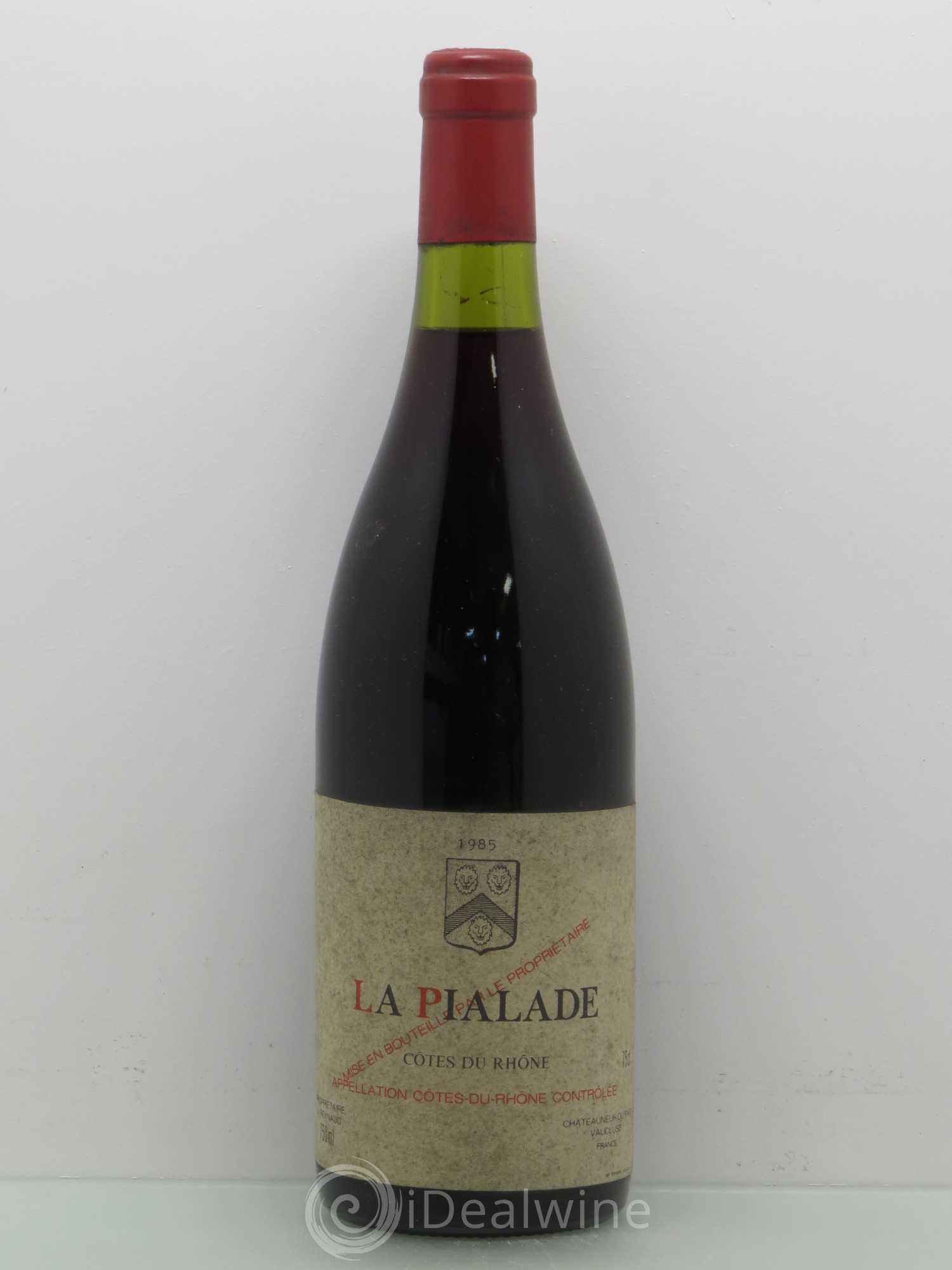 Côtes-du-Rhône La Pialade Emmanuel Reynaud 1985 - Lot de 1 bouteille - 0