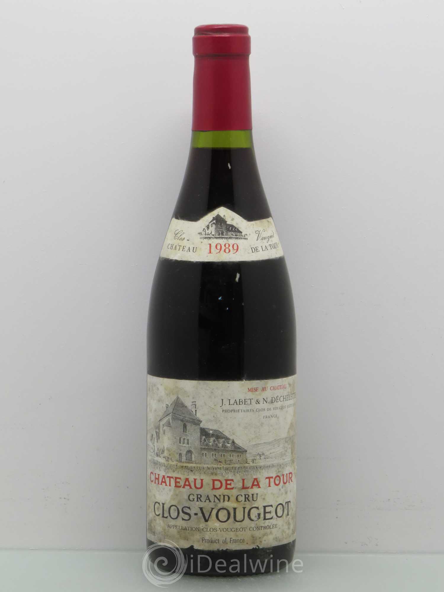 Clos de Vougeot Grand Cru Château de La Tour 1989 - Lot de 1 bouteille - 0