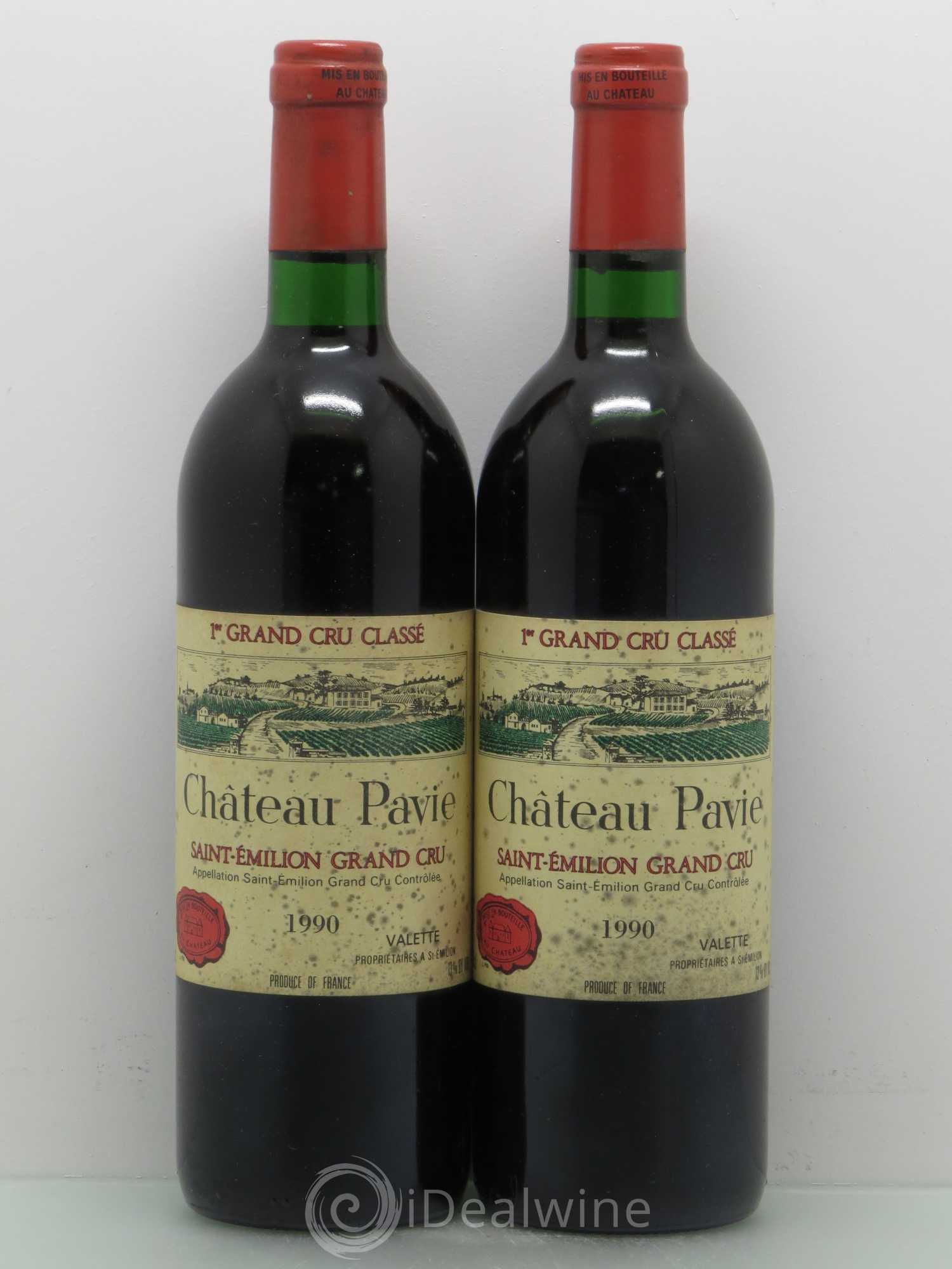 Château Pavie 1er Grand Cru Classé A 1990 - Lot de 2 bouteilles - 0