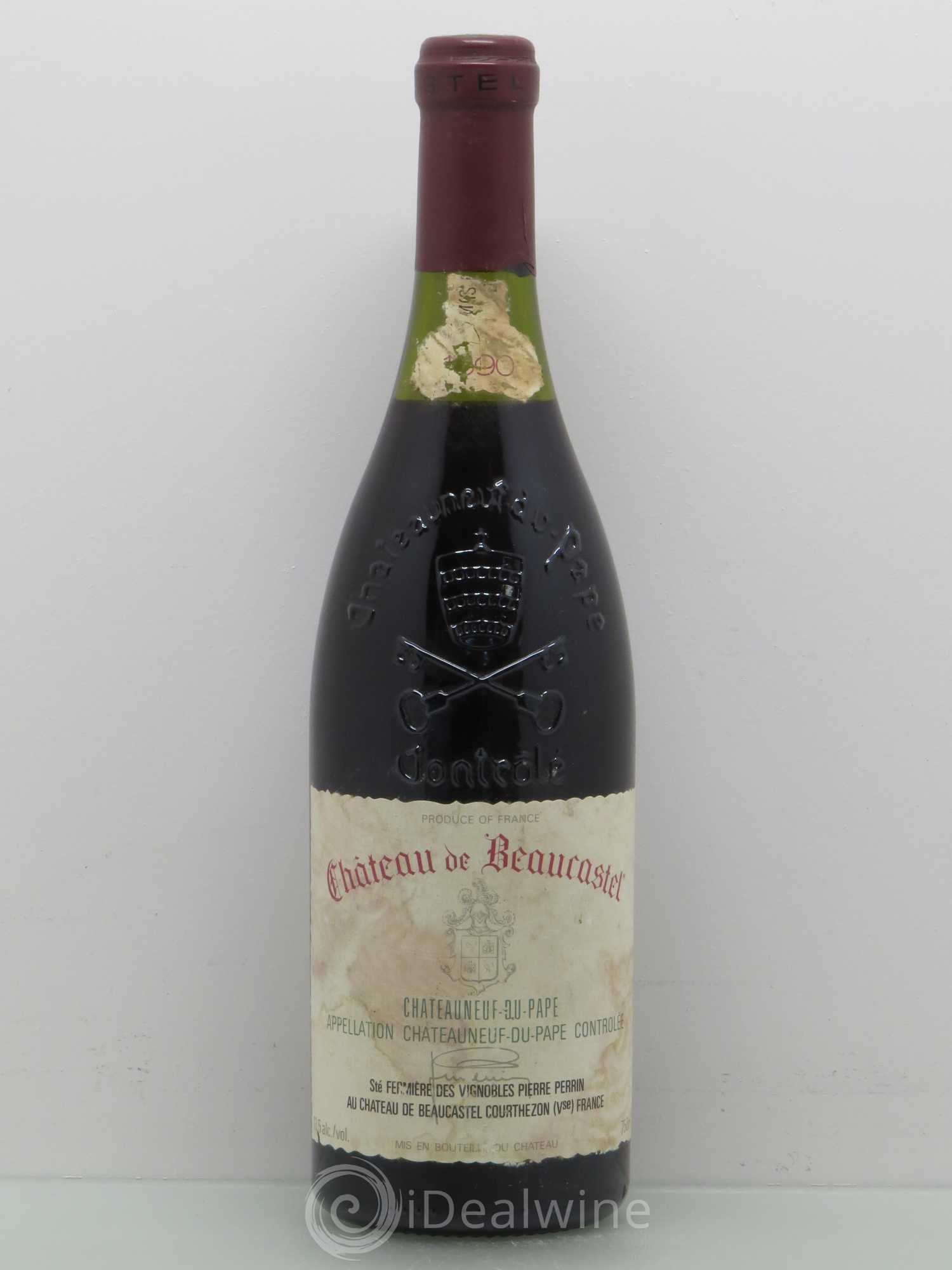 Châteauneuf-du-Pape Château de Beaucastel Famille Perrin 1990 - Lot de 1 bouteille - 0