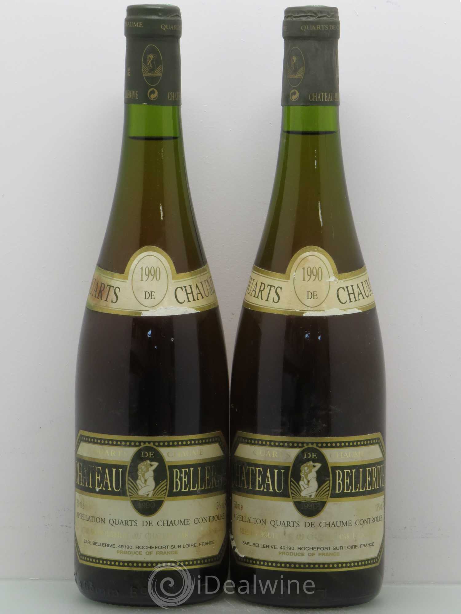 Quarts de Chaume Château de Bellerive Lalanne 1990 - Lotto di 2 bottiglie - 0