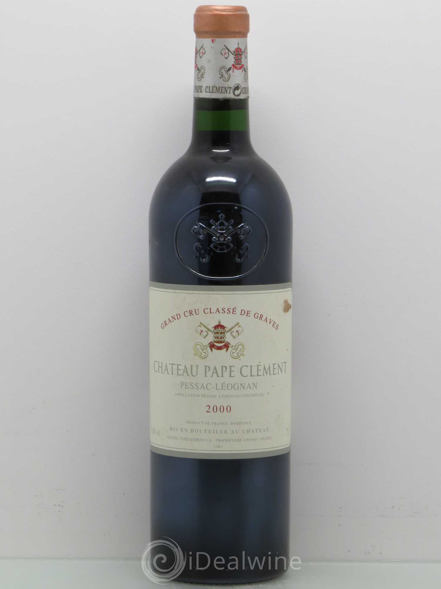 Château Pape Clément Cru Classé de Graves 2000 - Lot de 1 bouteille - 0