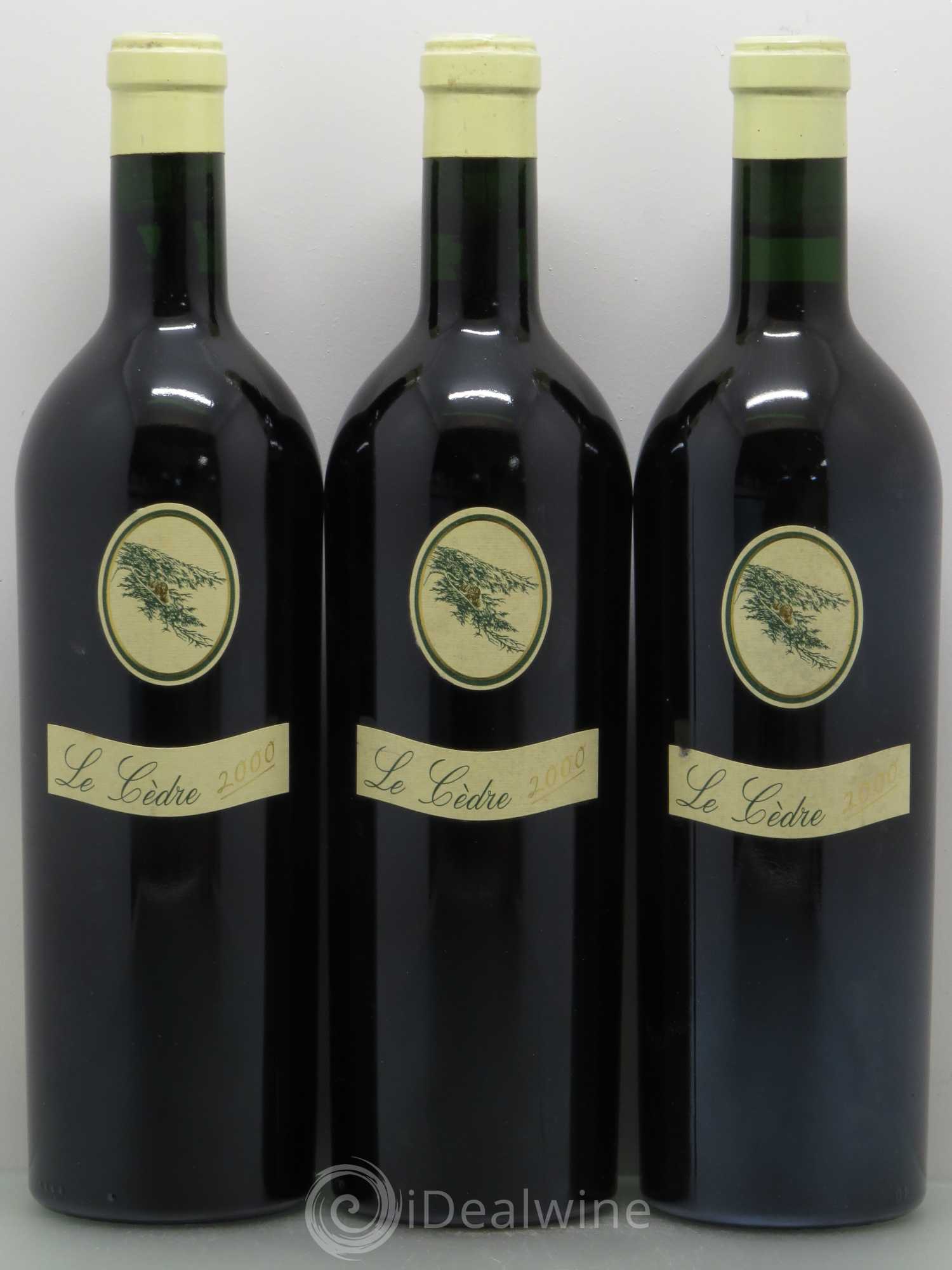 Cahors Château du Cèdre Pascal et Jean-Marc Verhaeghe 2000 - Lot de 3 bouteilles - 0