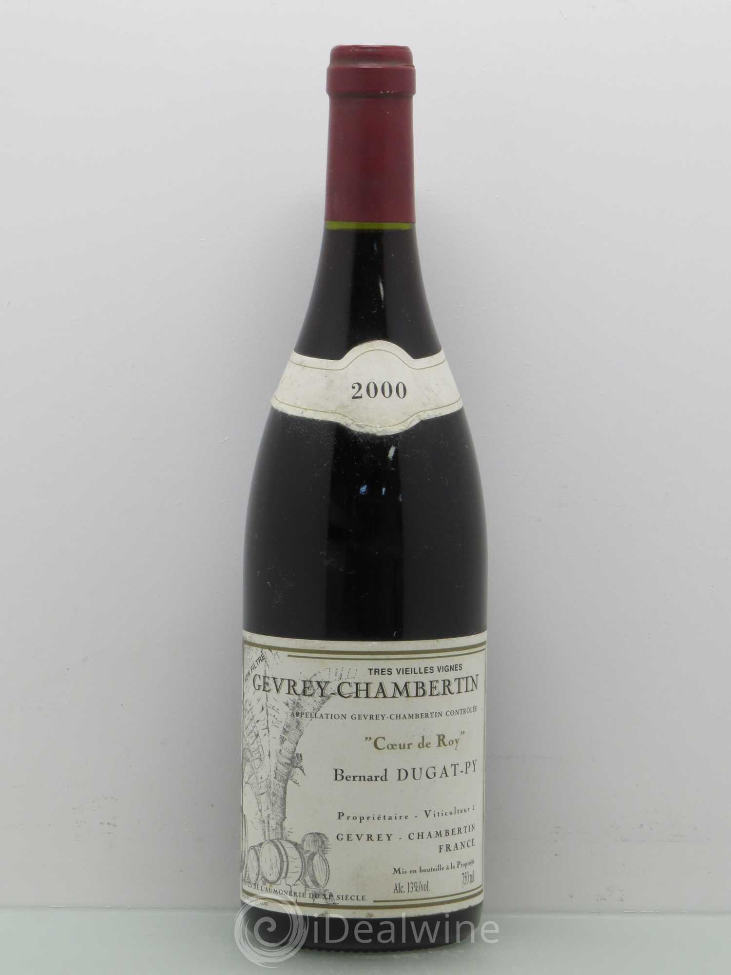 Gevrey-Chambertin Coeur de Roy Très Vieilles Vignes Dugat-Py Très Vieilles Vignes 2000 - Lot de 1 bouteille - 0