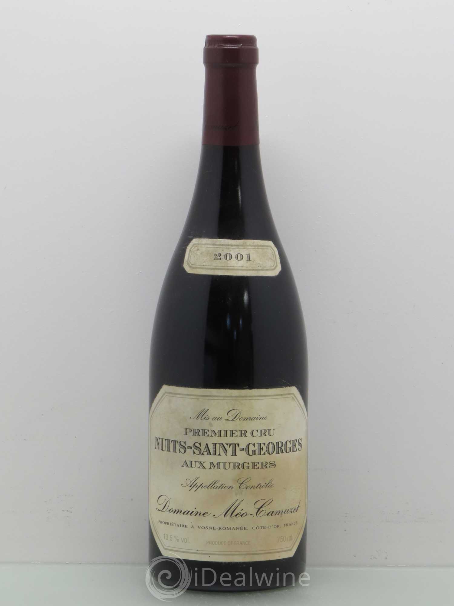 Nuits-Saint-Georges 1er Cru Aux Murgers Méo-Camuzet (Domaine) 2001 - Lot de 1 bouteille - 0