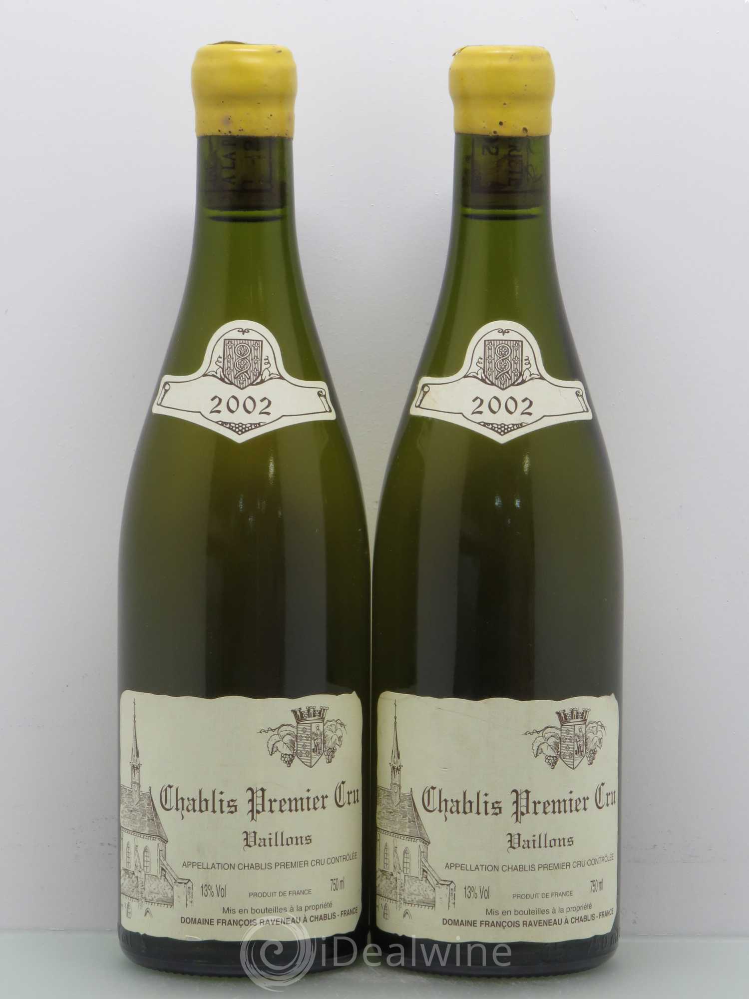Chablis 1er Cru Vaillons Raveneau (Domaine) 2002 - Lot de 2 bouteilles - 0
