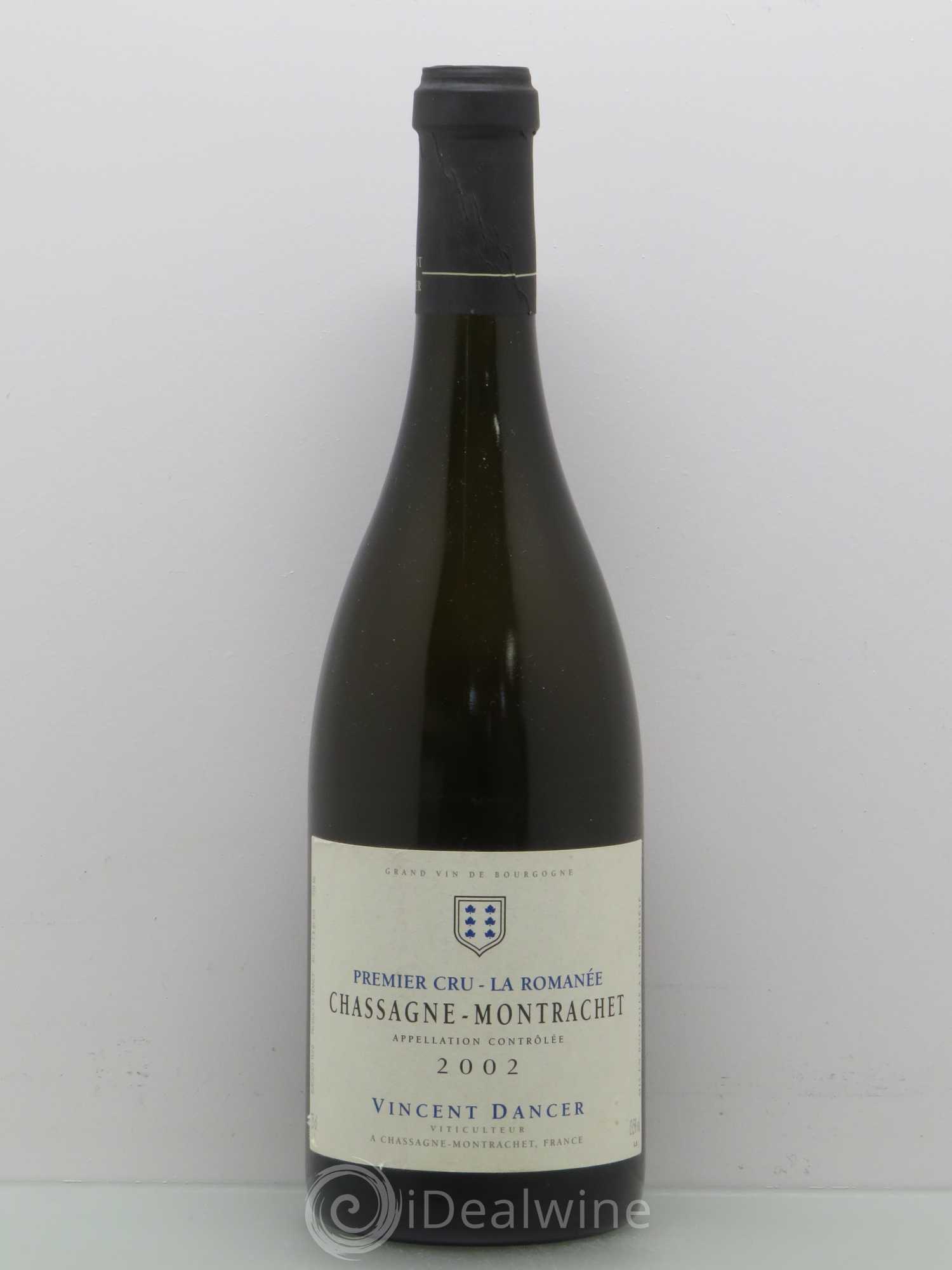Chassagne-Montrachet 1er Cru La Romanée Vincent Dancer 2002 - Lot de 1 bouteille - 0